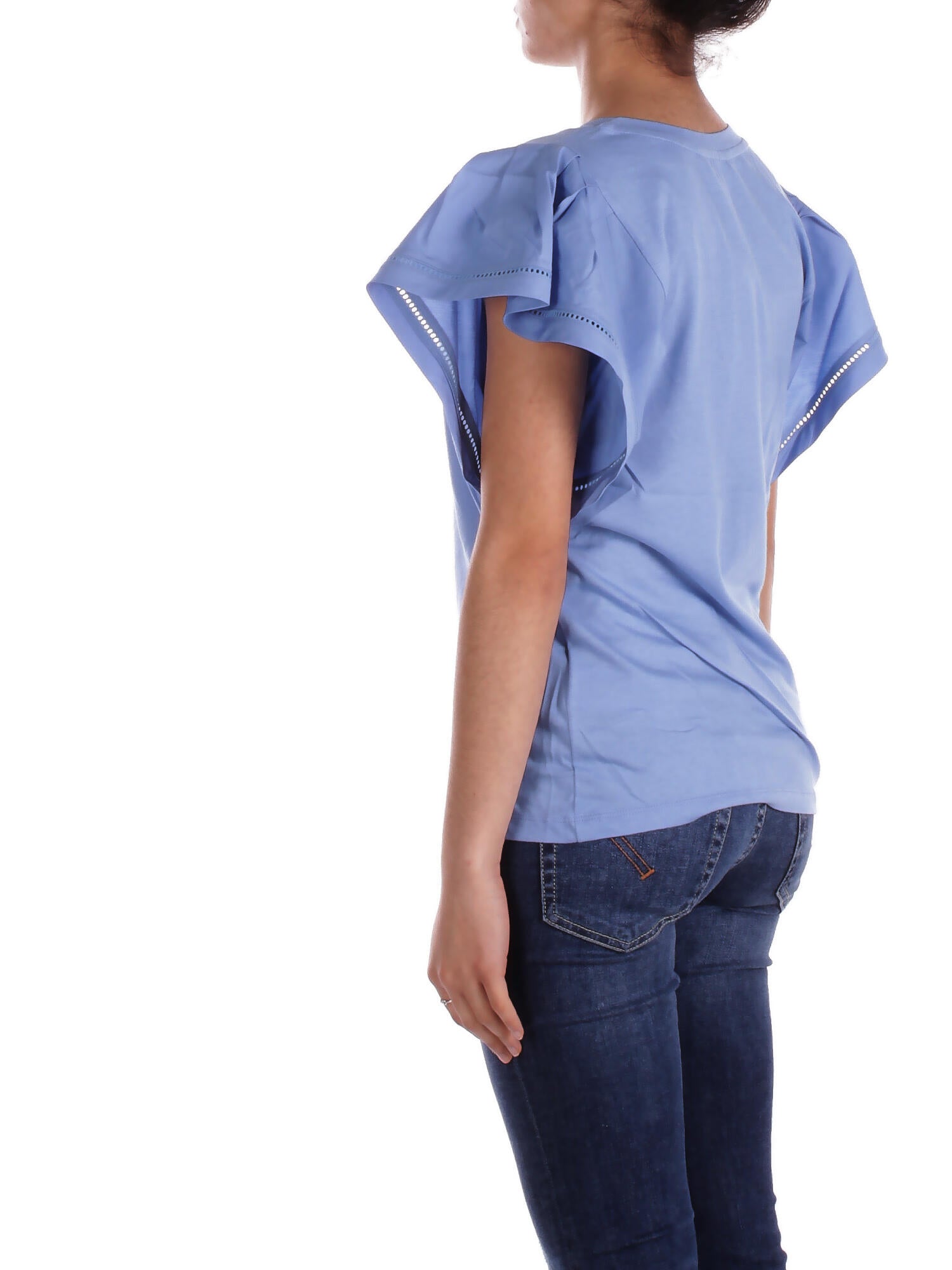 Image of RALPH LAUREN Donna T-shirt 200963864 002 Bresha short Sky blu