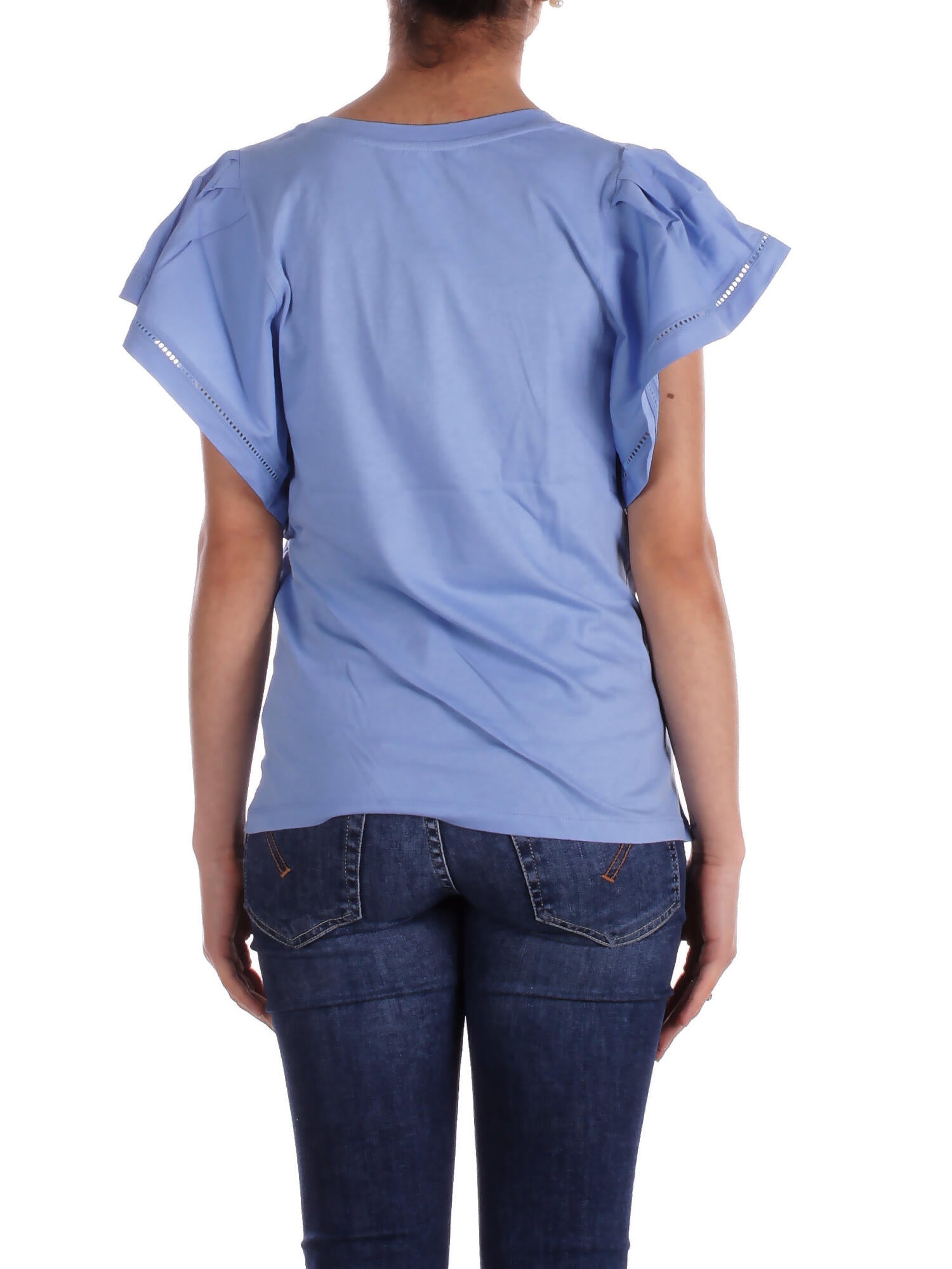 RALPH LAUREN Donna T-shirt 200963864 002 Bresha short Sky blu