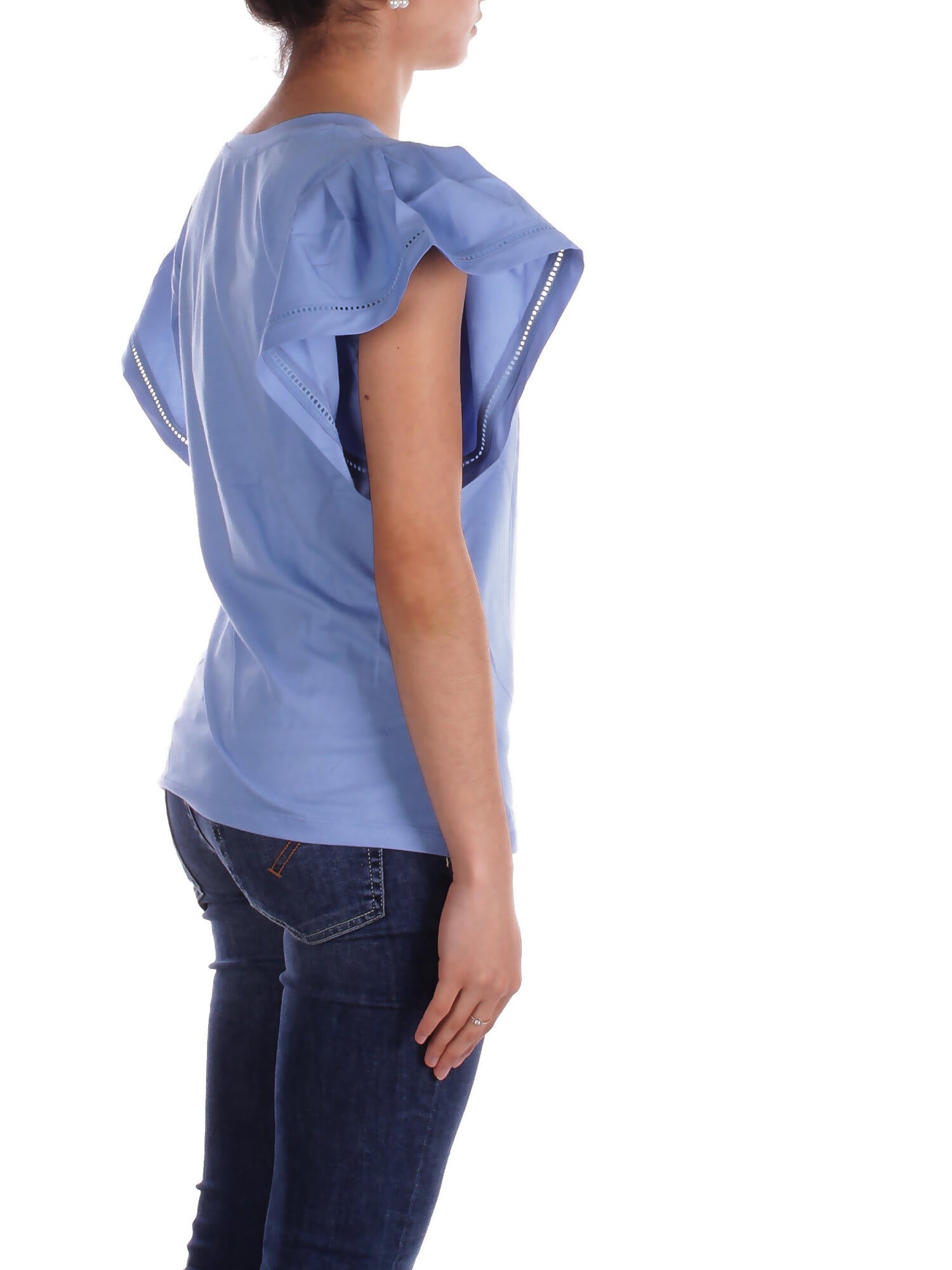 Image of RALPH LAUREN Donna T-shirt 200963864 002 Bresha short Sky blu