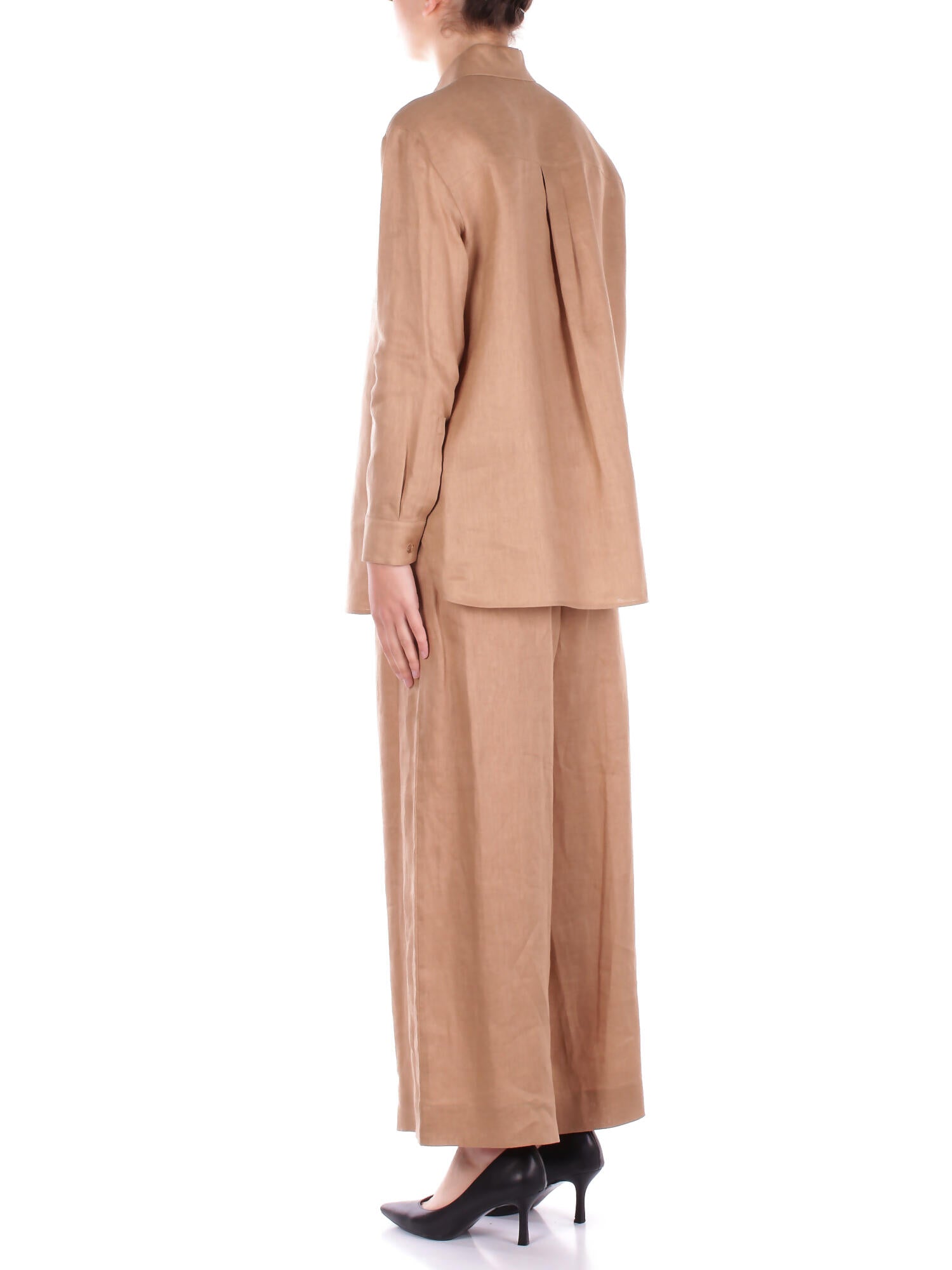 MAX MARA Donna Camicia NOEL 008 Camicia puro lino lavata Cammello