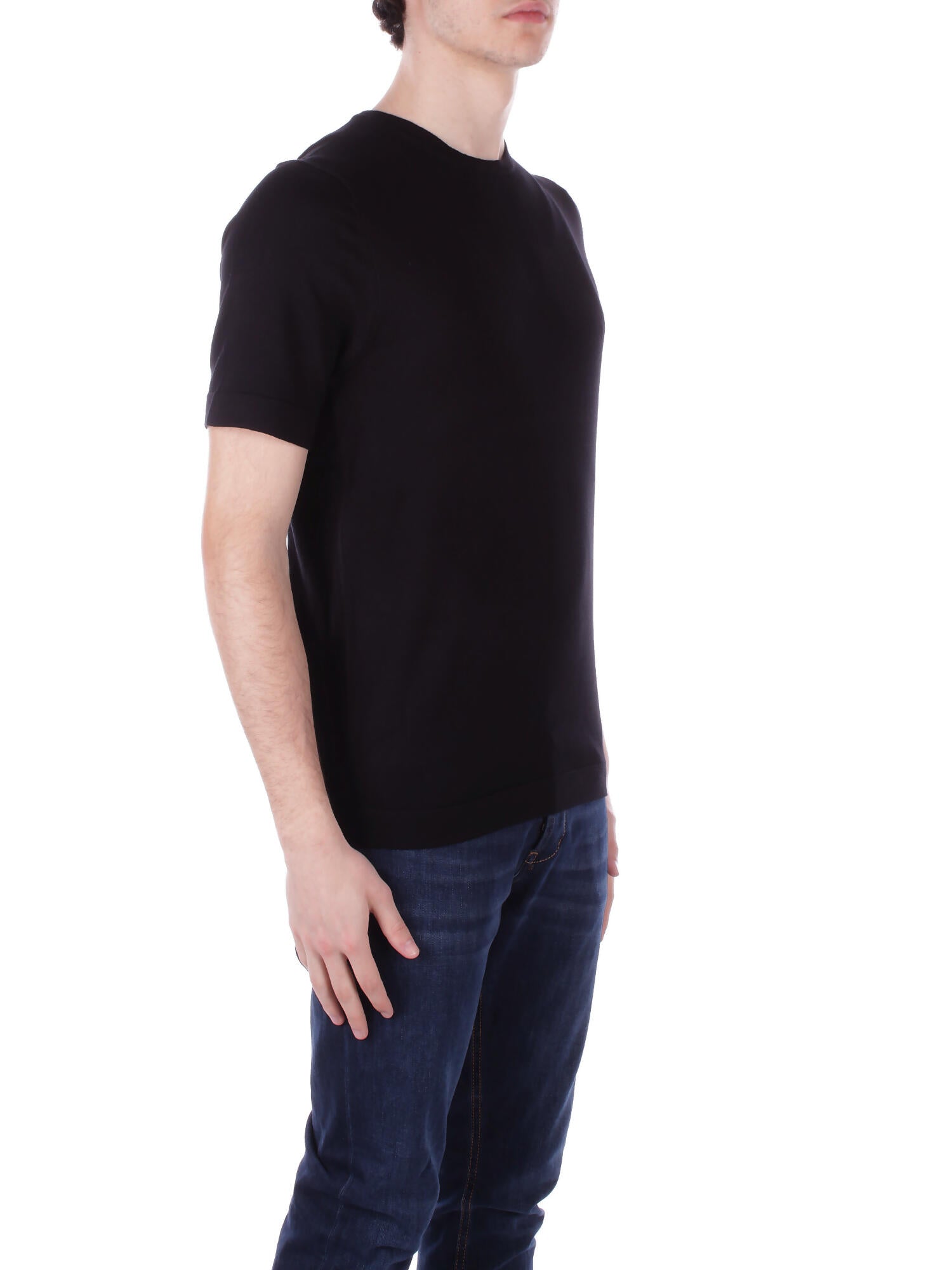 Image of ONLY & SONS Uomo T-shirt 22022928 BLACK Onswyler life reg 14 ss knit Black