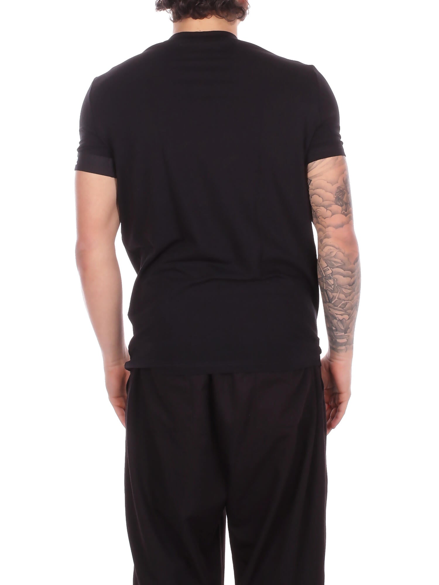 Image of DSQUARED2 Uomo T-shirt D9M3S6210 001 Round neck Black