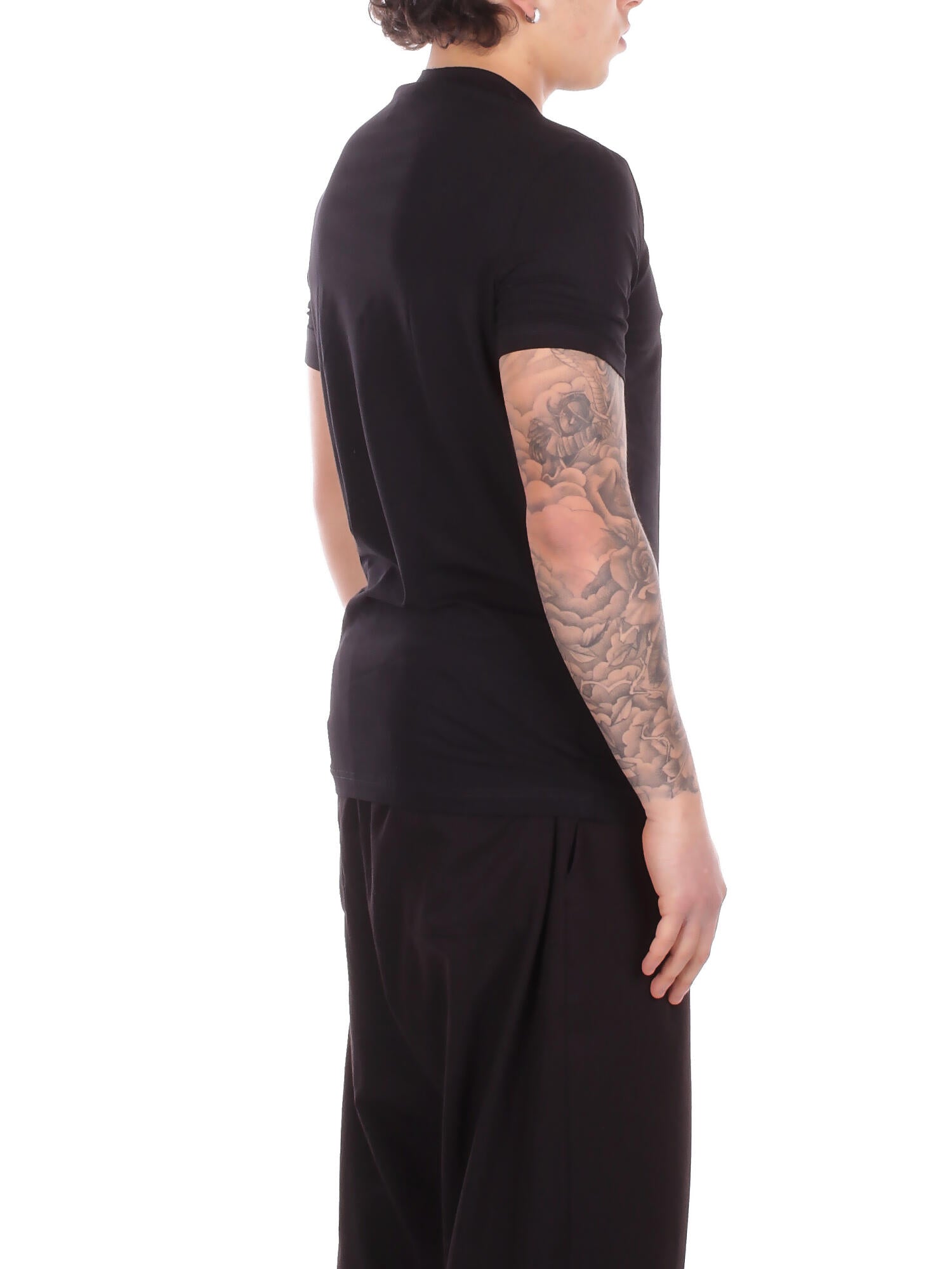 Image of DSQUARED2 Uomo T-shirt D9M3S6210 001 Round neck Black