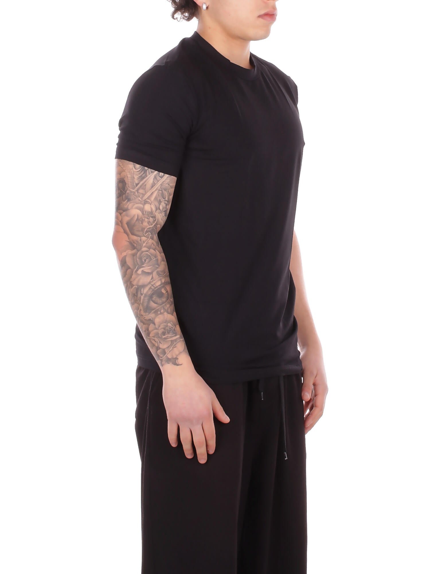 Image of DSQUARED2 Uomo T-shirt D9M3S6210 001 Round neck Black