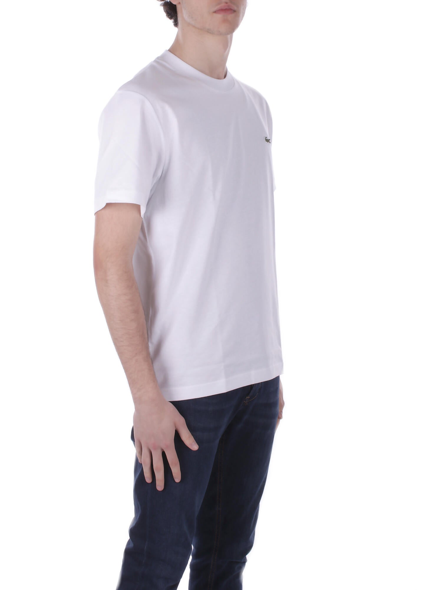 Image of LACOSTE Uomo T-shirt TH7318 001 Tee shirt Bianco