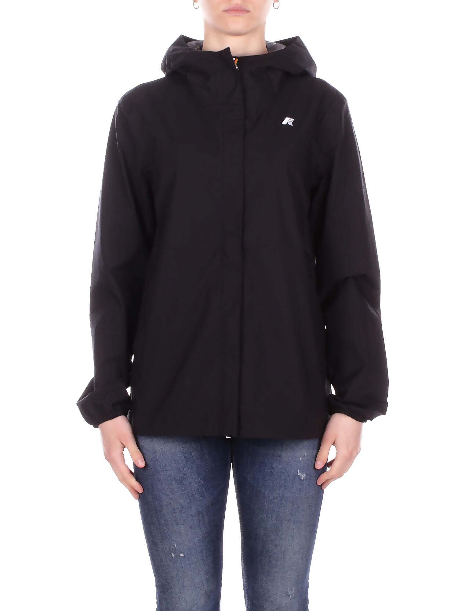 KWAY Donna Giubbotto K31382W USY Marguerite stretch dot Black pure