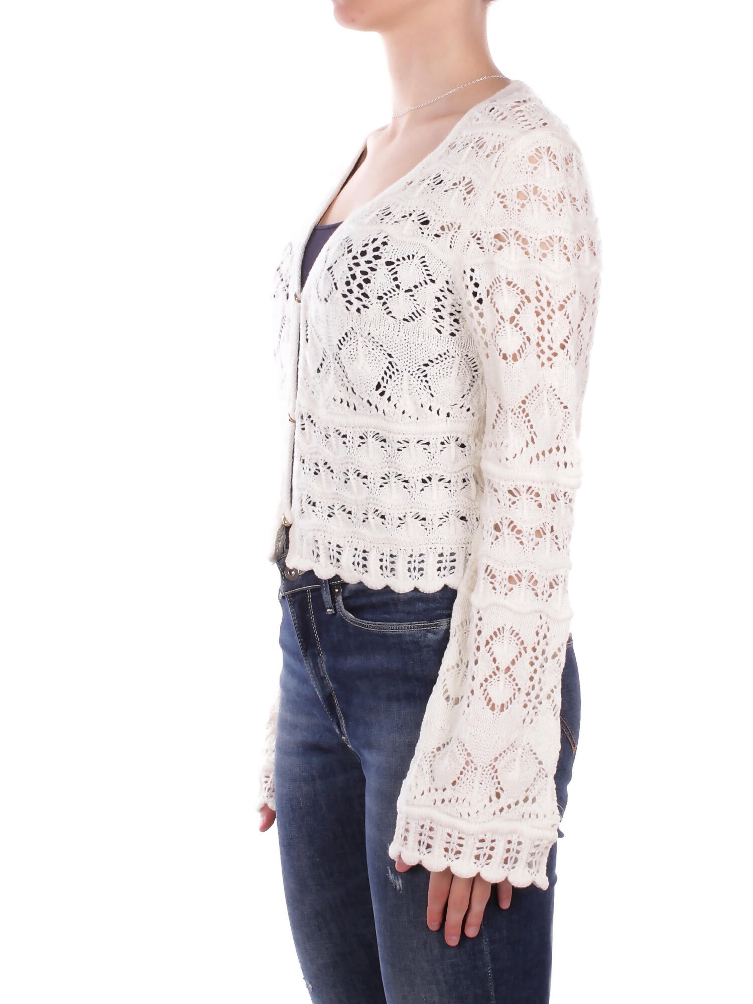 ONLY Donna Maglia 15364859 BIRCH Onlcolette ls v neck cardigan Birch
