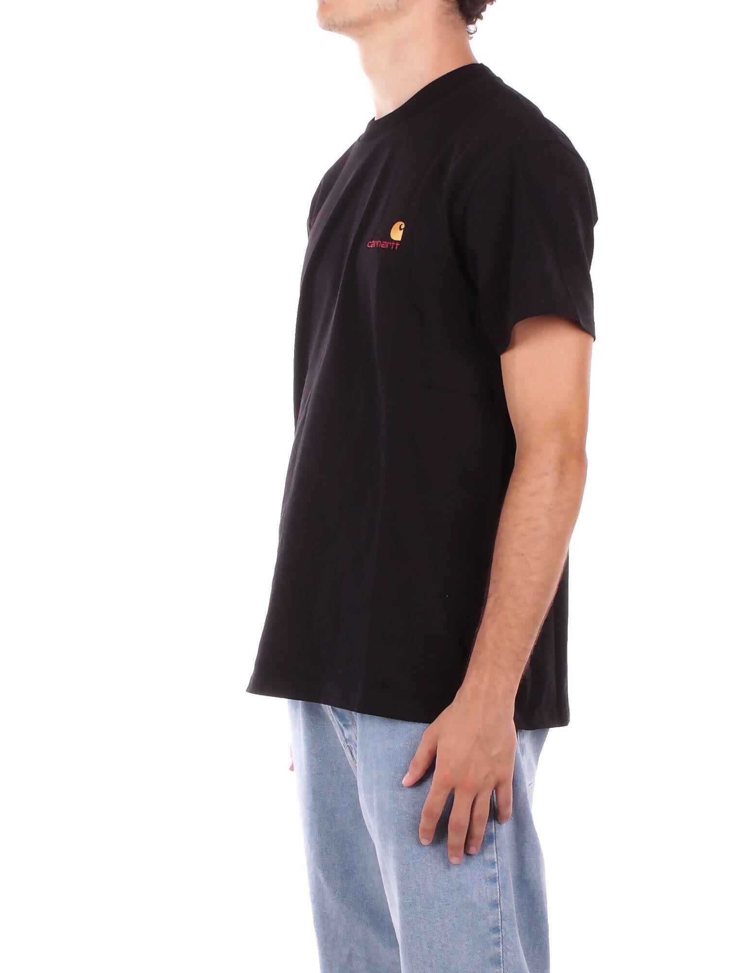 CARHARTT WIP Uomo T-shirt I029956 89XX S\s american script t-shirt Black