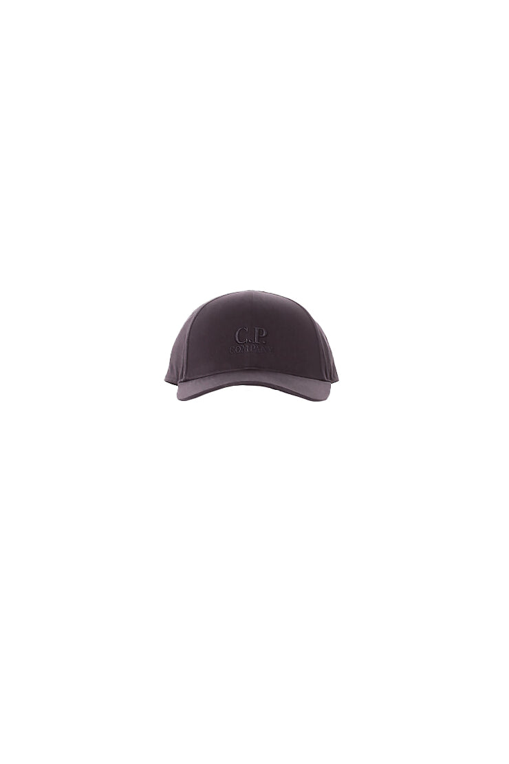 CP COMPANY Uomo Cappello RCCMAC750A006288A 999 Gabardine logo cap Black