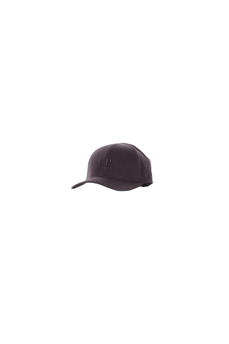 CP COMPANY Uomo Cappello RCCMAC750A006288A 999 Gabardine logo cap Black