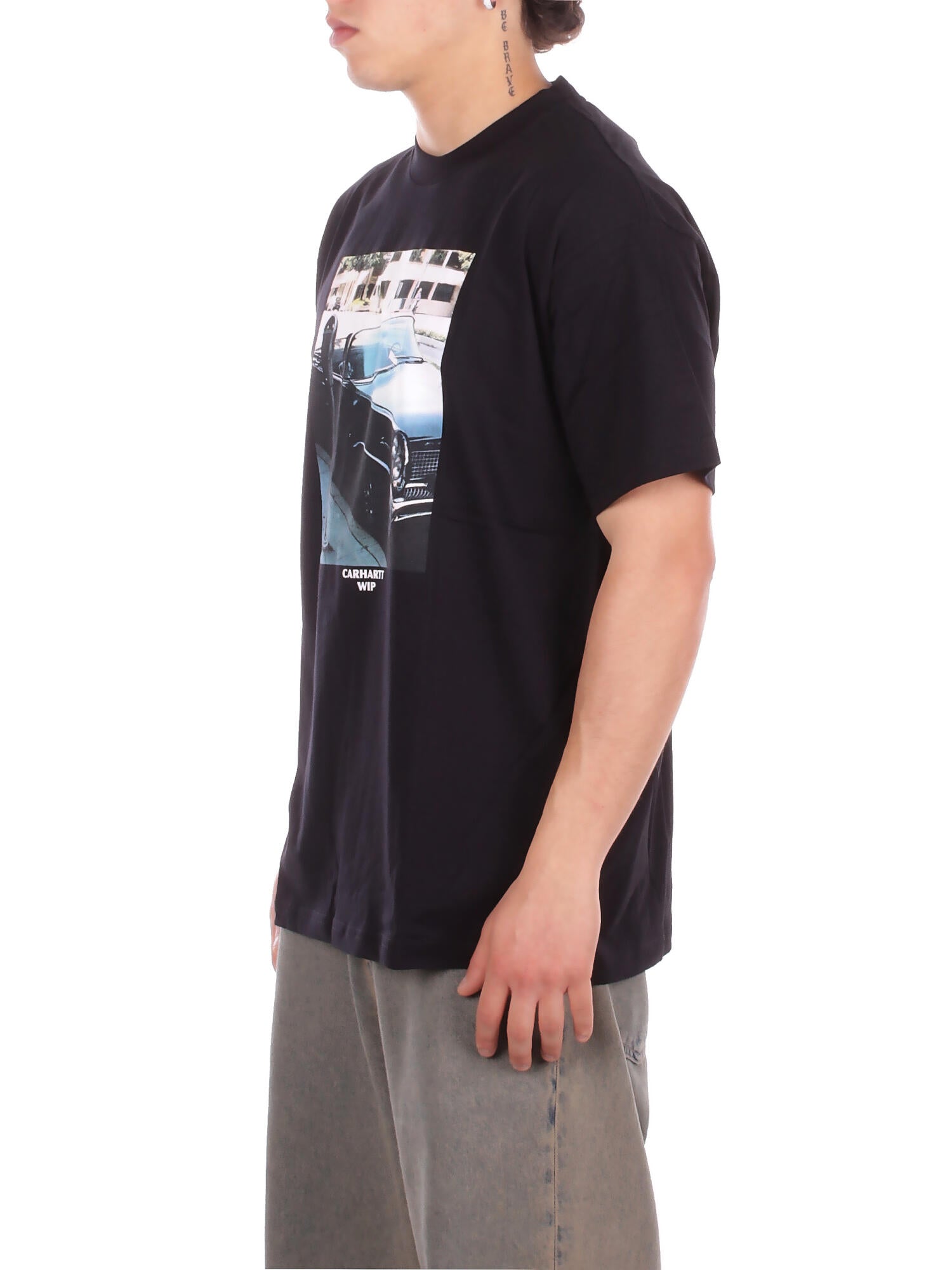 Image of CARHARTT WIP Uomo T-shirt I036246 89XX S\s warm views t-shirt Black