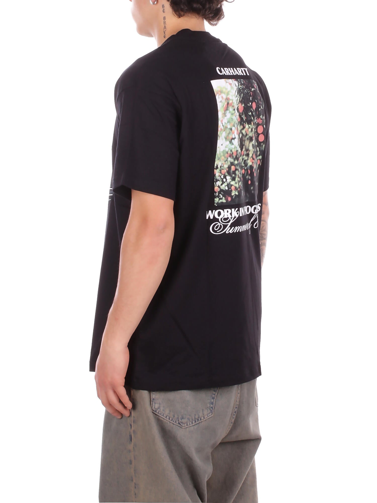 CARHARTT WIP Uomo T-shirt I036246 89XX S\s warm views t-shirt Black
