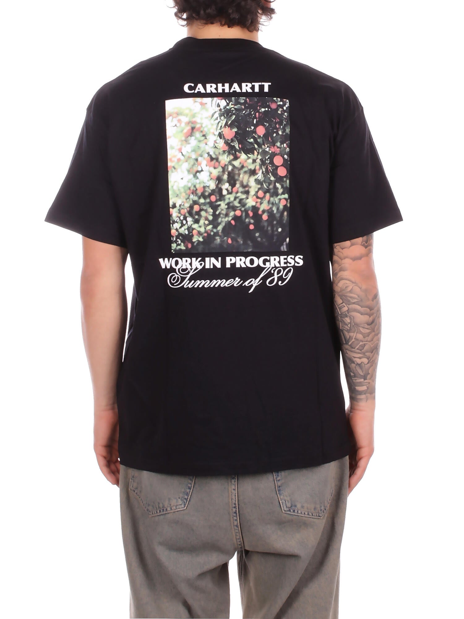 CARHARTT WIP Uomo T-shirt I036246 89XX S\s warm views t-shirt Black
