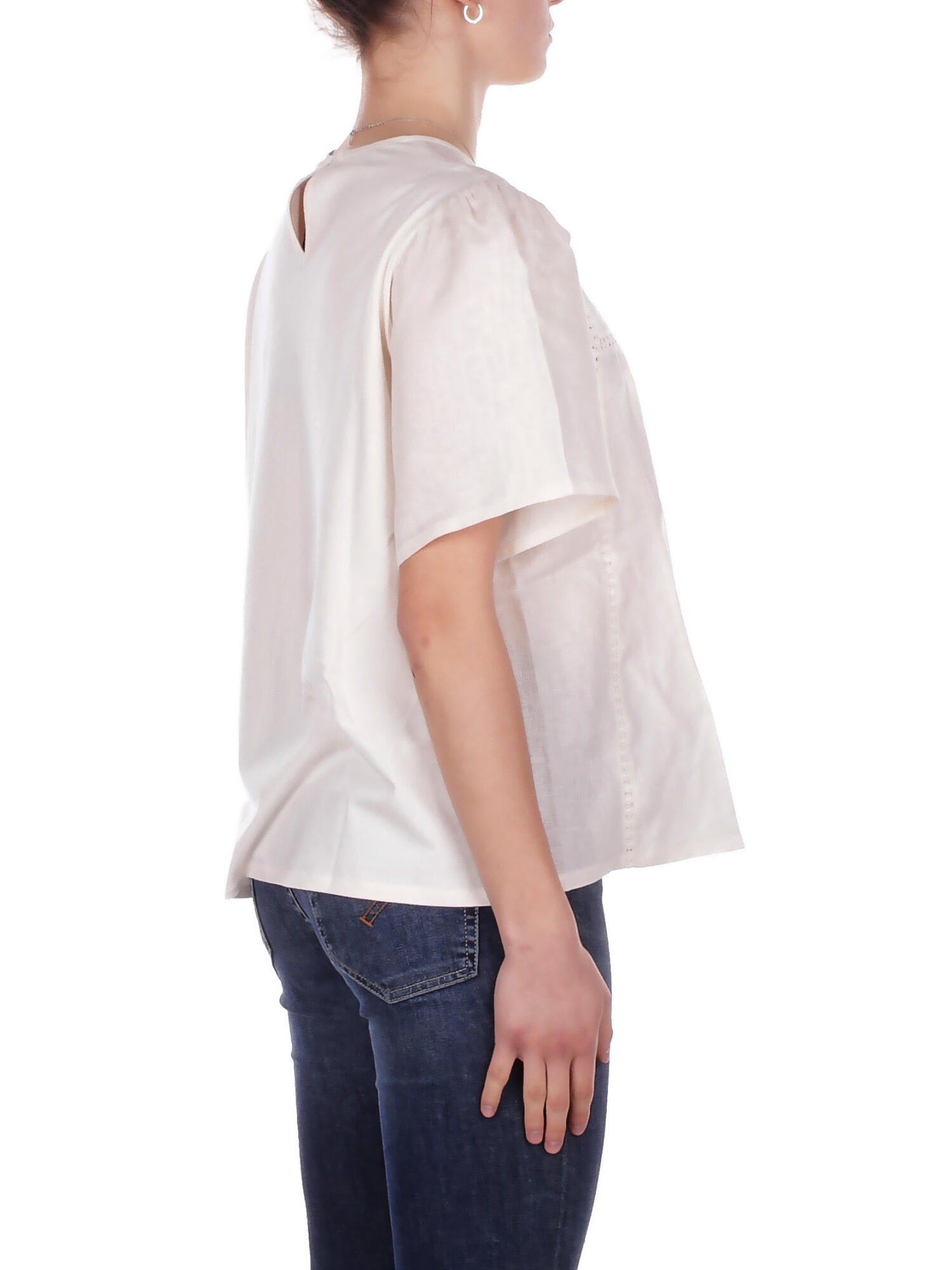 MAX MARA Donna Blusa 2615941082600 001 Wkd bacino Ecru
