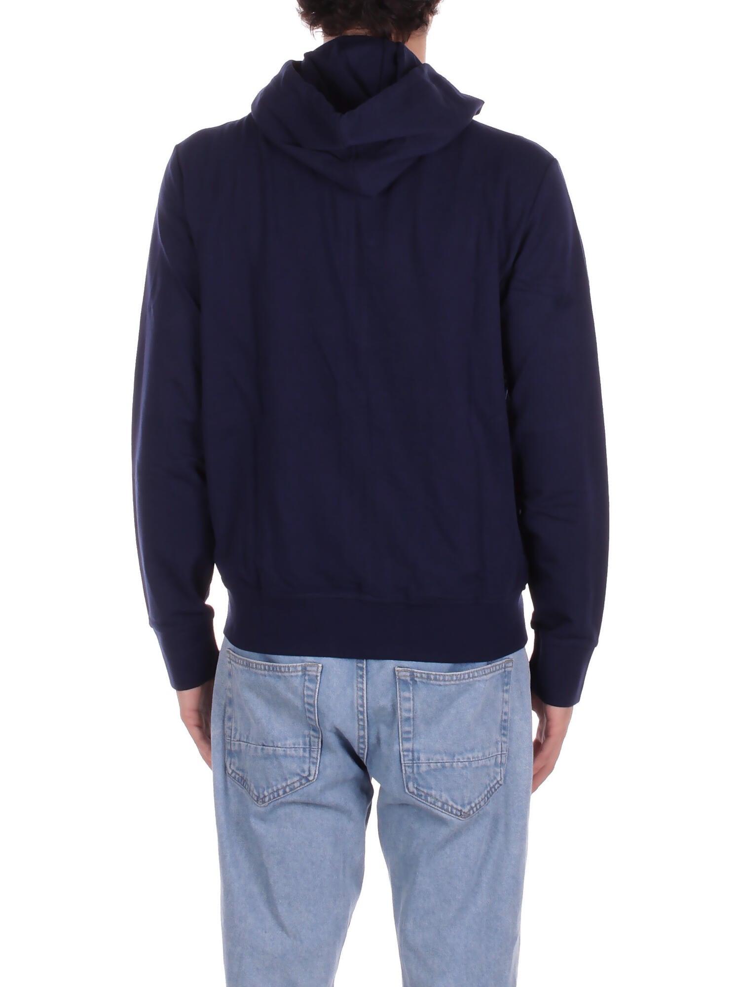 Image of RALPH LAUREN Uomo Felpa 714962527 007 Hoodie lounge top Navy