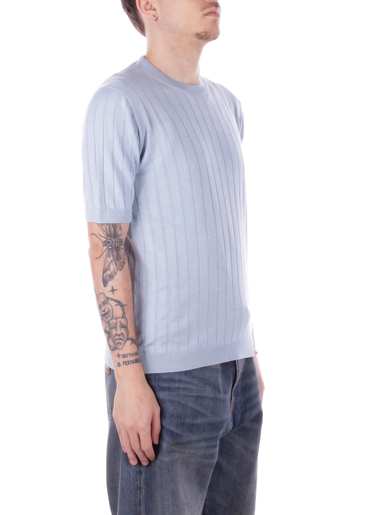 TAGLIATORE Uomo Maglia RODEN PE PWE25 CIELO Tre quarti Cielo