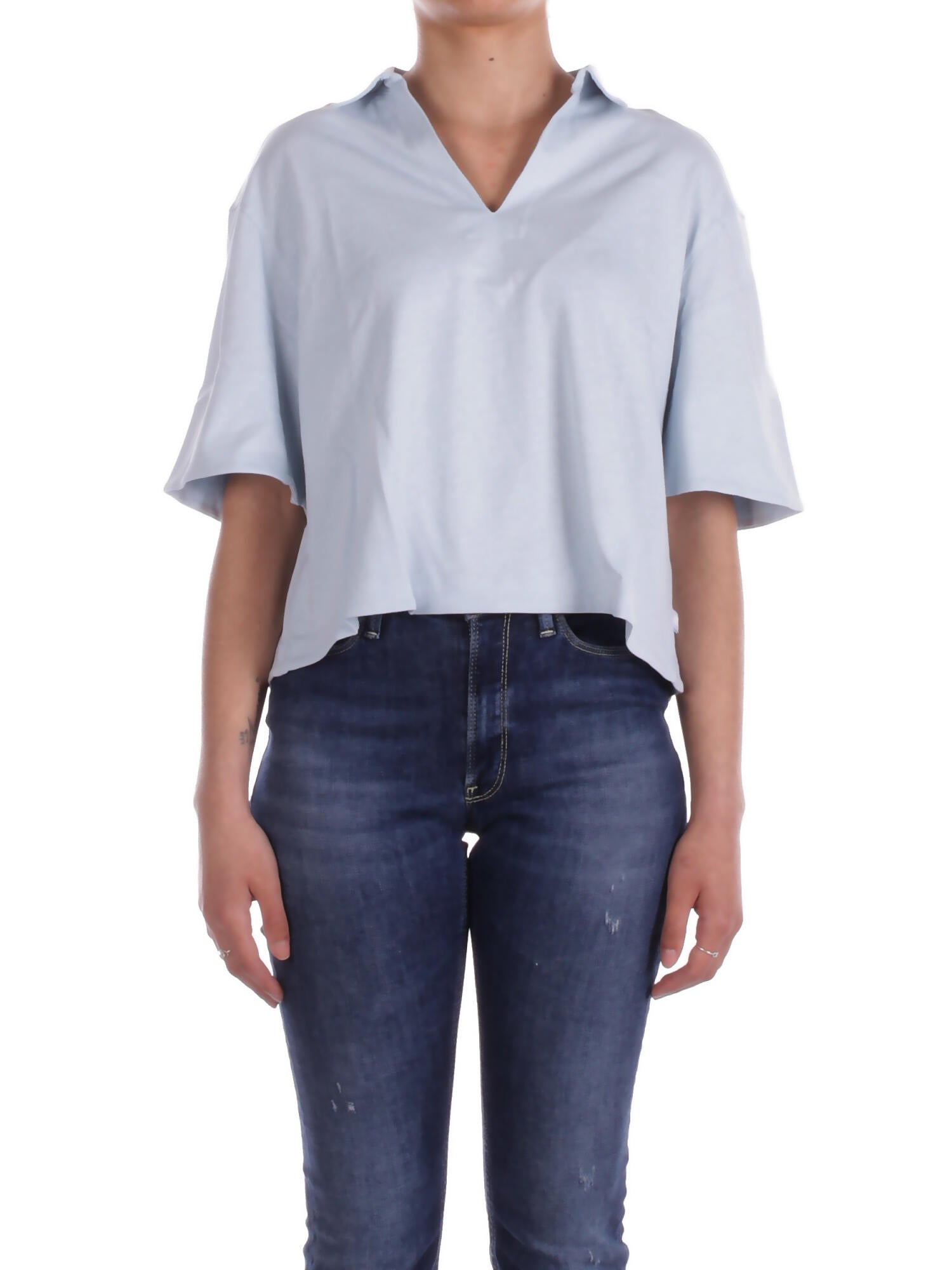 KWAY Donna Blusa K61412W 121 Lys jersey Blu