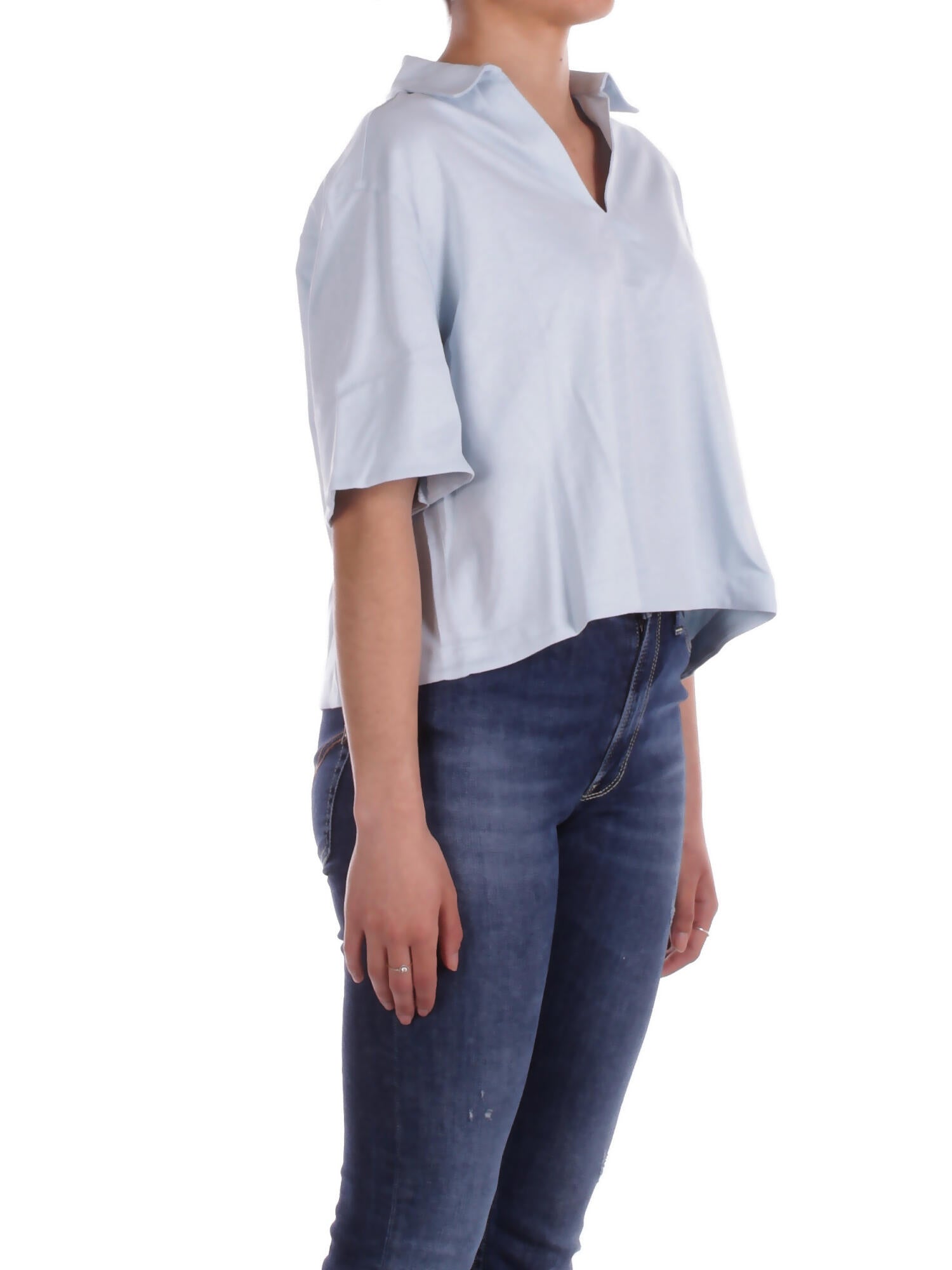 KWAY Donna Blusa K61412W 121 Lys jersey Blu