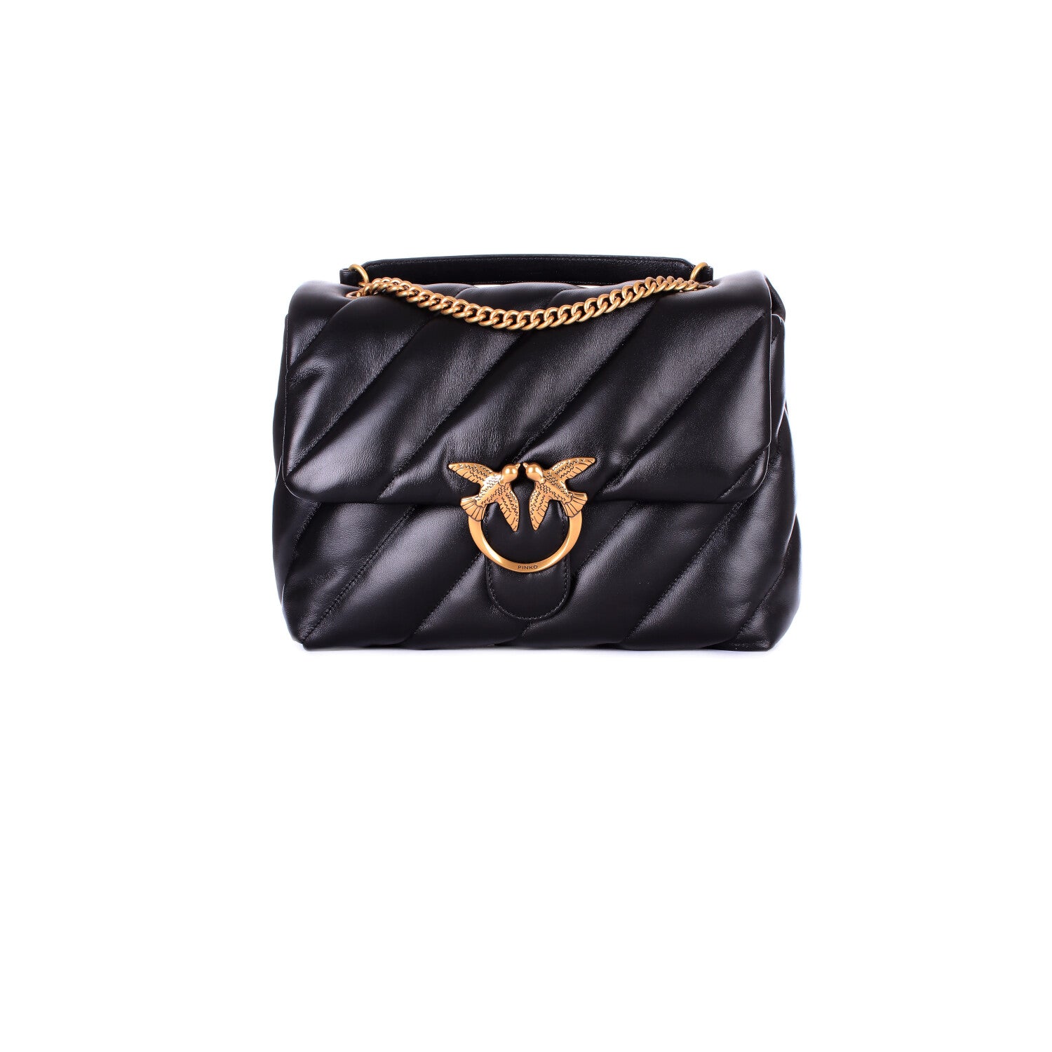 PINKO Donna Borsa 100037A0F2 Z99Q Love puff big cl sheep nappa Nero gold