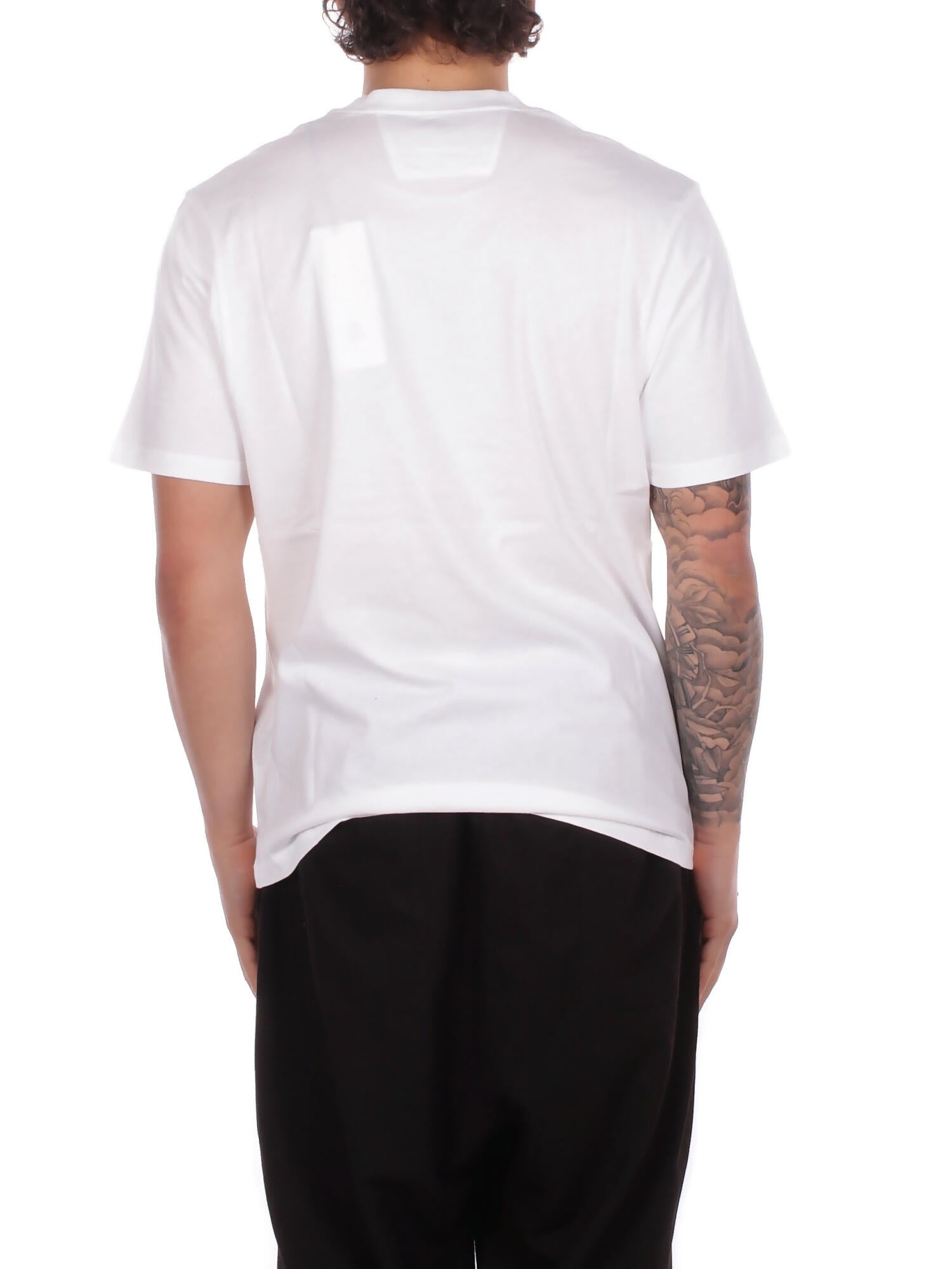 CP COMPANY Uomo T-shirt RCCMTS726A005100W 103 30/1 jersey short sleeve logo Gauze white