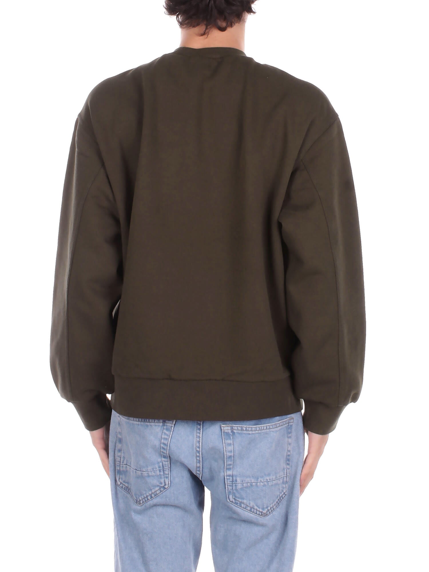 Image of CARHARTT WIP Uomo Felpa I035547 4906 Detroi sweatshirt Oliva