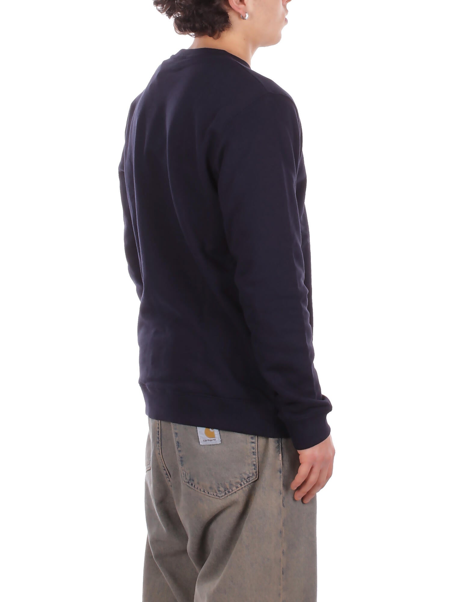 DONDUP Uomo Felpa UF641KF0196U 890 Felpa regular in felpa cotone Blu