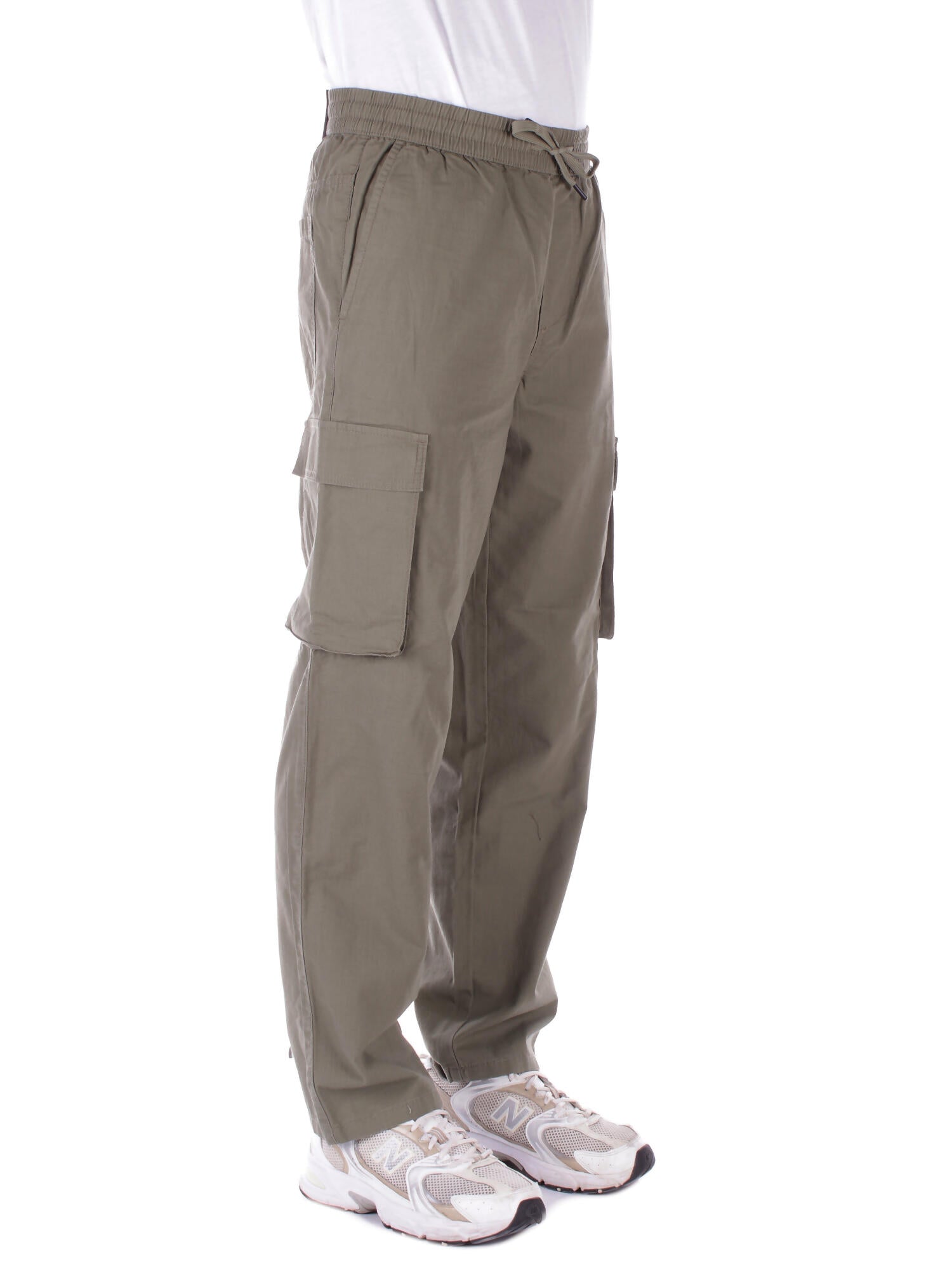 Image of ONLY & SONS Uomo Pantalone 22031866 DEEP LICHEN GREEN Onssinus loose cargo ripstop Verde