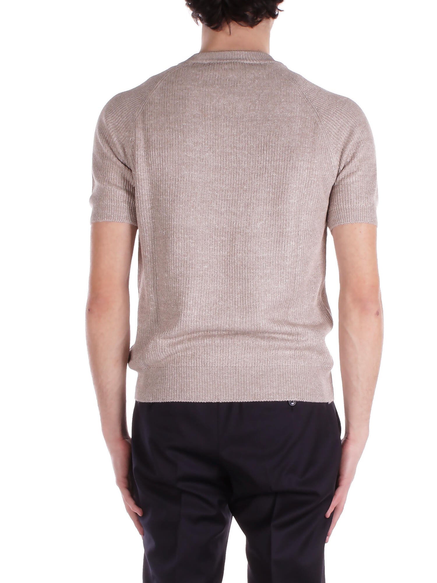 Image of TAGLIATORE Uomo Maglia TRISTAN GSE25 112 T-shirt uomo Beige chiaro