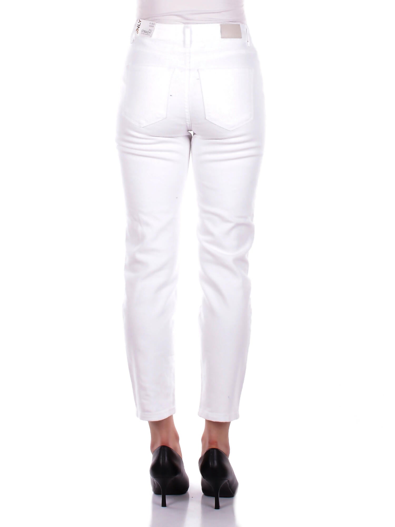 ONLY Donna Jeans 15292435 WHITE Onlemily stretch hw str ank Bianco