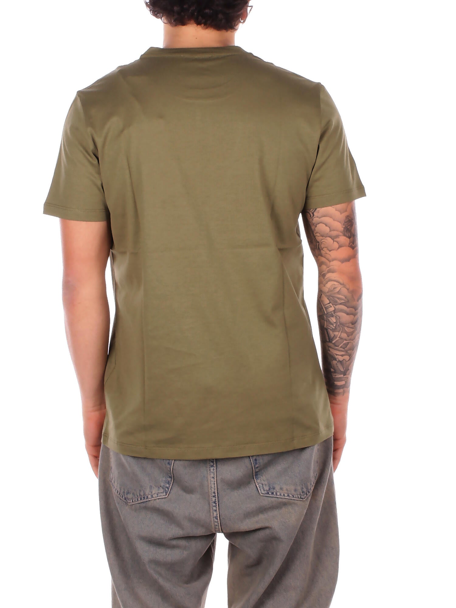 DONDUP Uomo T-shirt US198JF0271U 633 T-shirt regular in jersey basi Militare