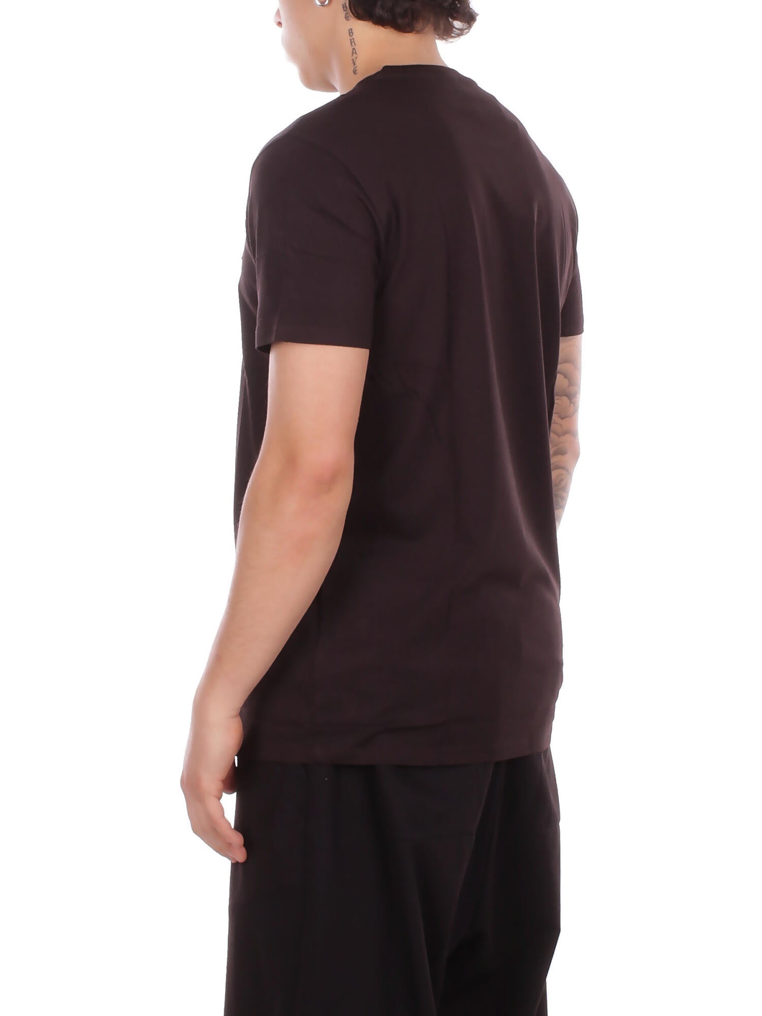 LACOSTE Uomo T-shirt TH6709 3LA Tee shirt Marrone