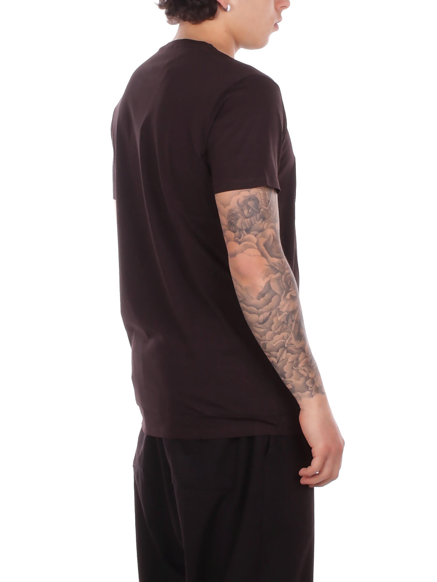 LACOSTE Uomo T-shirt TH6709 3LA Tee shirt Marrone
