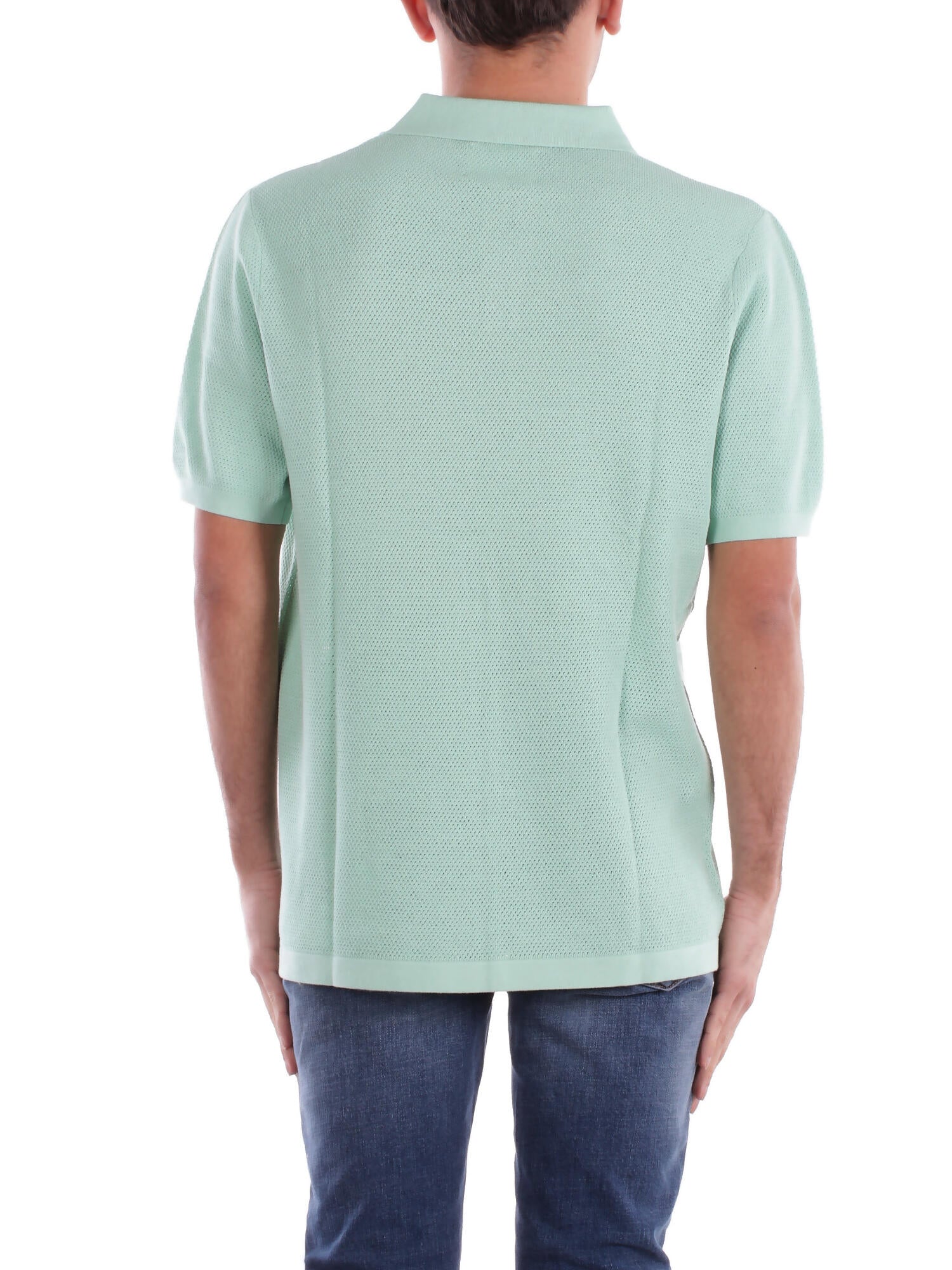 Image of MC2 SAINT BARTH Uomo Polo SLO0001 01412H 53 Sloan mesh Sage