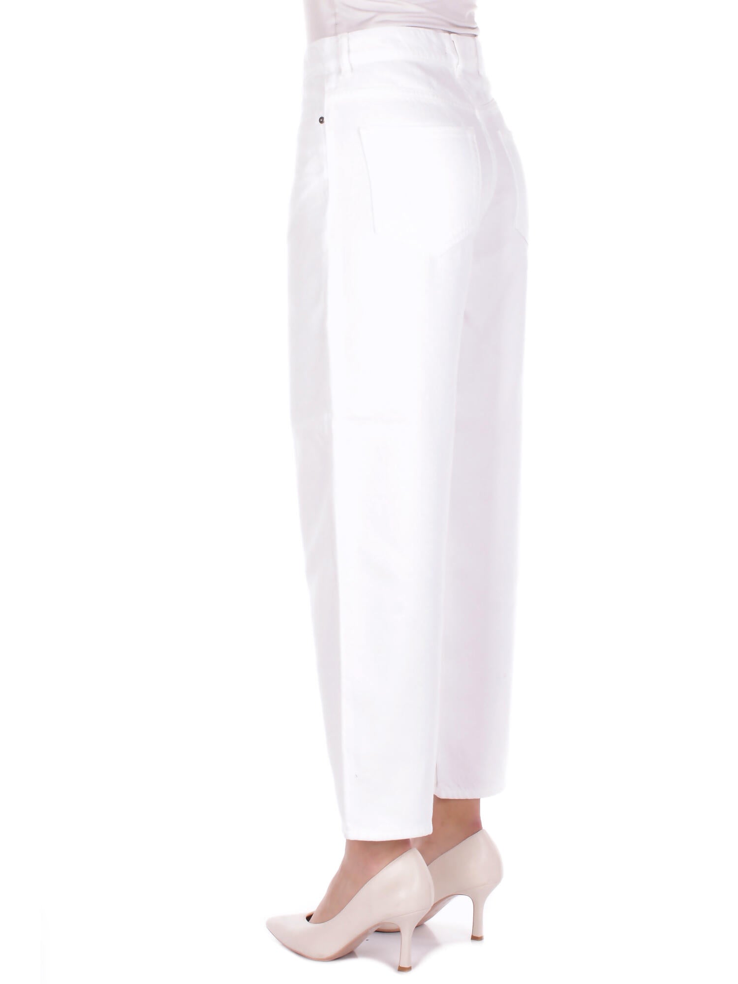PINKO Donna Pantalone 103857A3E1 Z04 Estelle egg bull slegato Bianco
