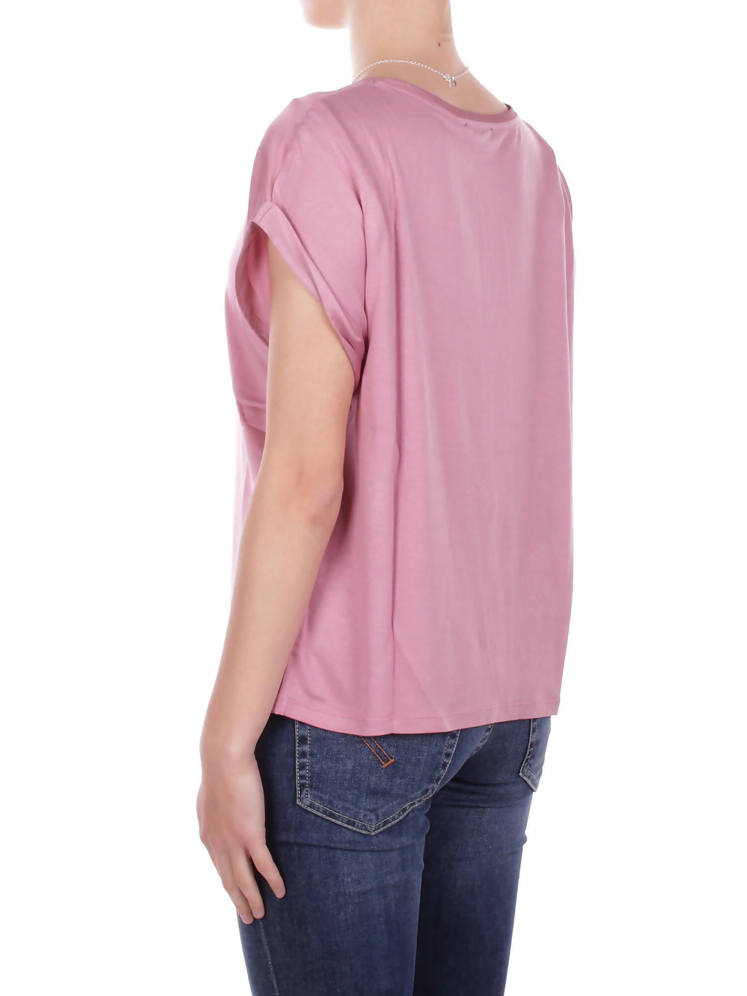 Image of ONLY Donna T-shirt 15303413 LILAS Onllieke s\s satin mix top wvn Lilas