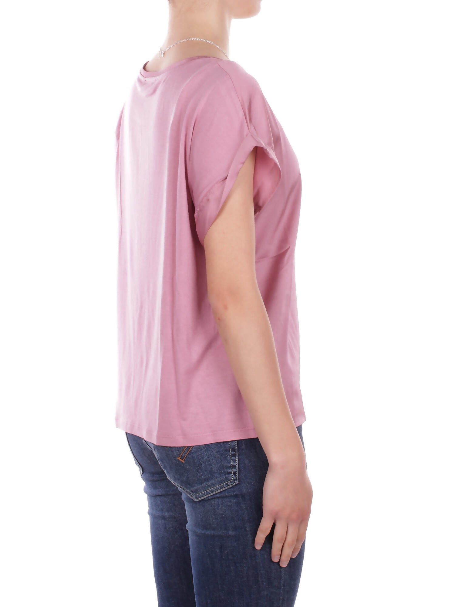 Image of ONLY Donna T-shirt 15303413 LILAS Onllieke s\s satin mix top wvn Lilas