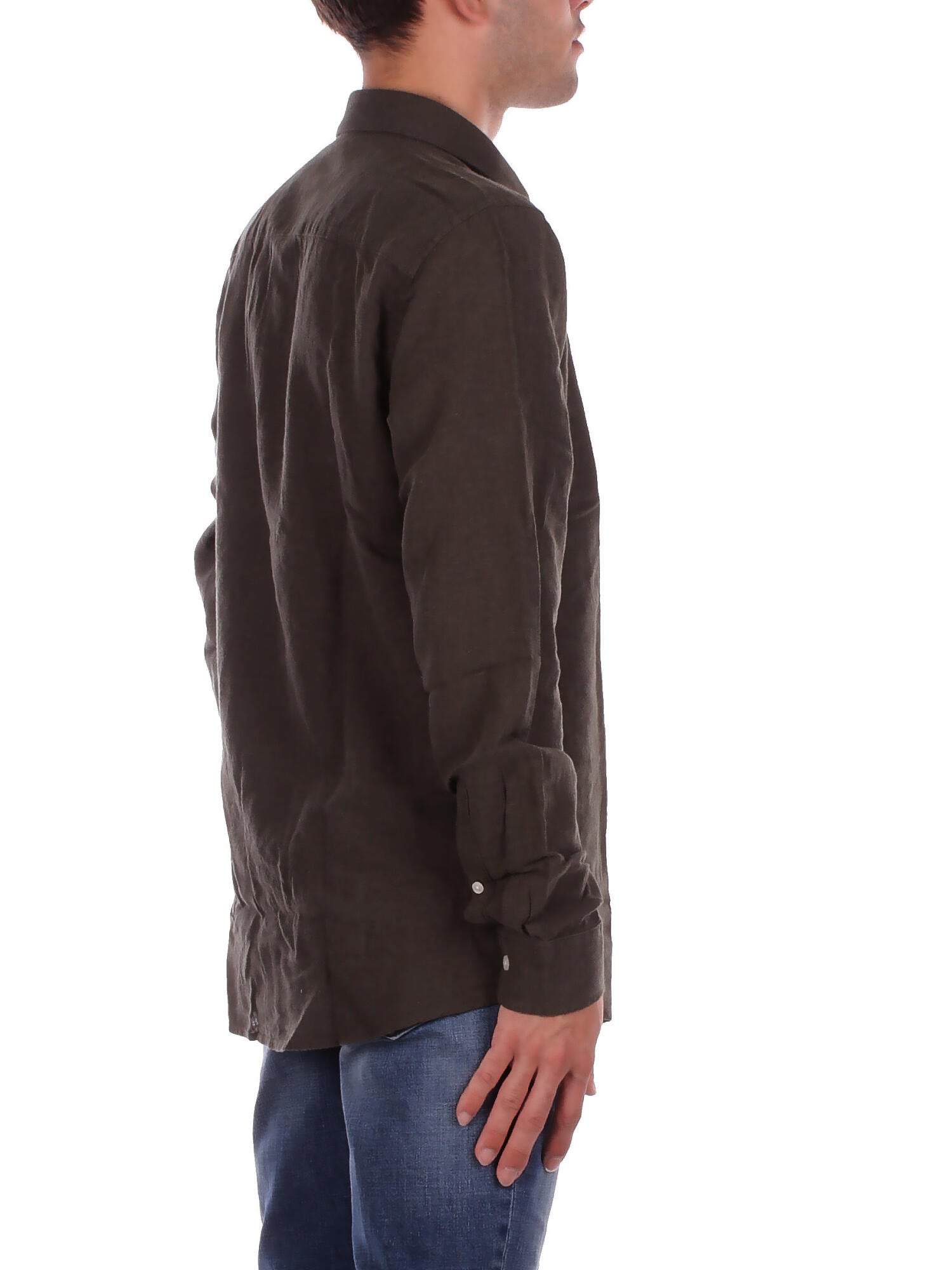 ONLY & SONS Uomo Camicia 22012321 KAMBABA Onscaiden life ls solid linen Militare