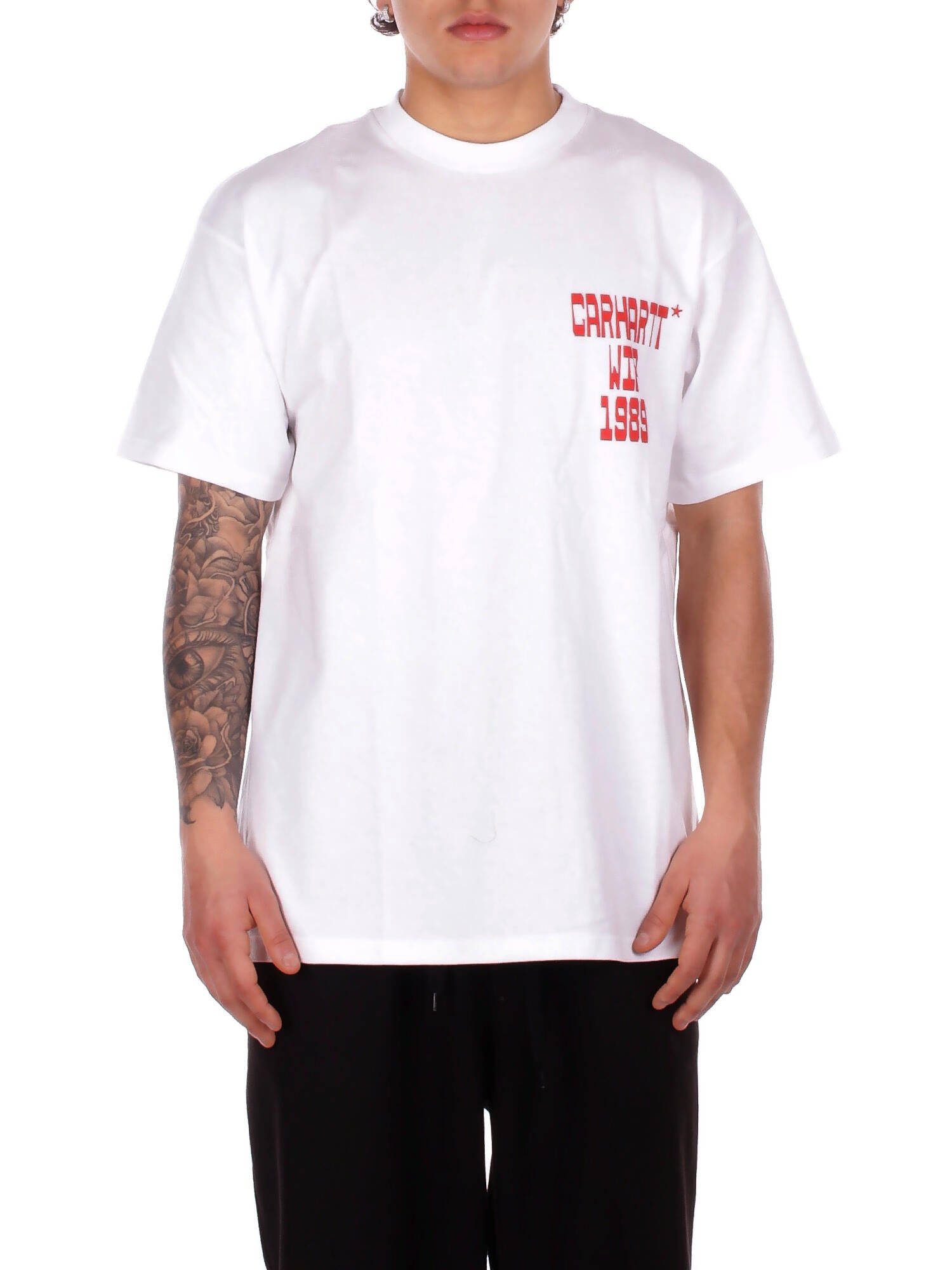 CARHARTT WIP Uomo T-shirt I036231 02XX S\s blocks t-shirt White