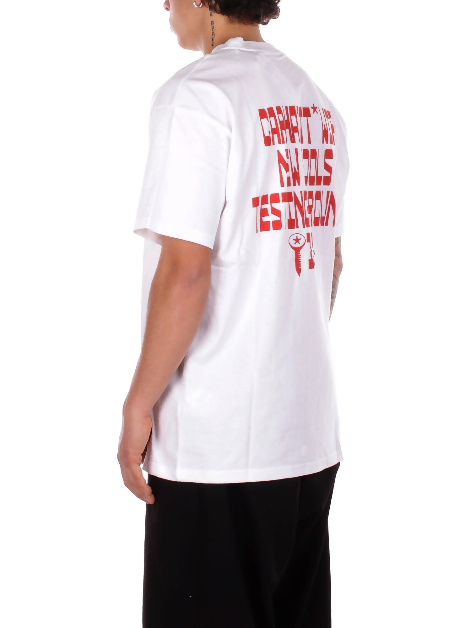 CARHARTT WIP Uomo T-shirt I036231 02XX S\s blocks t-shirt White