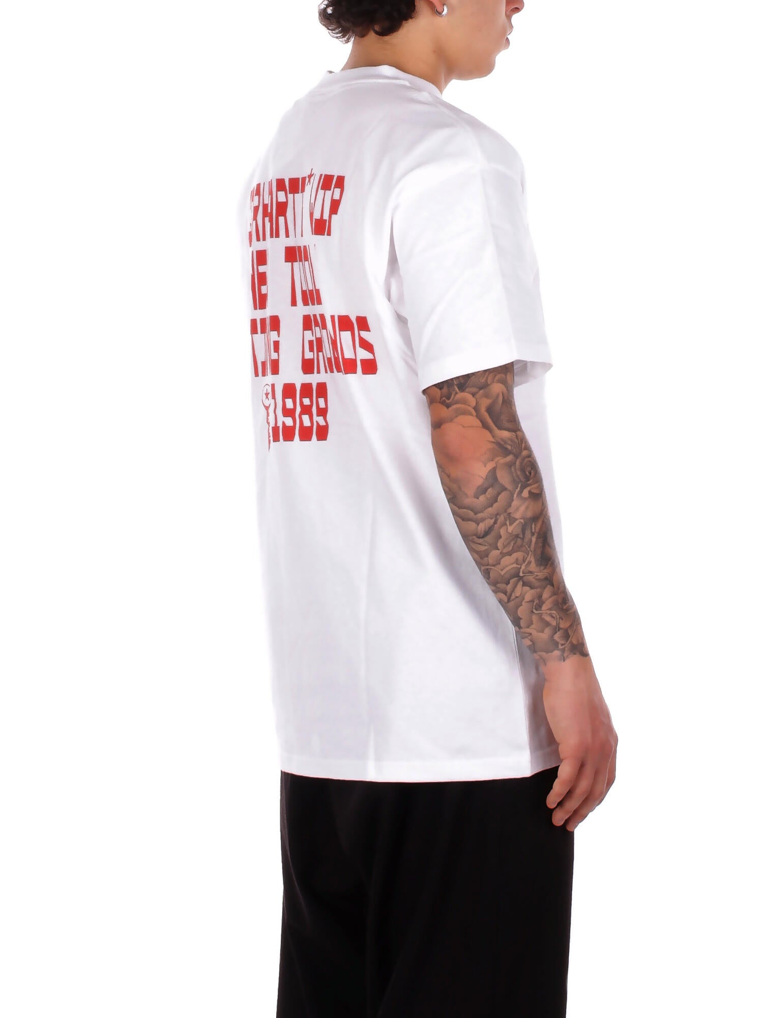 Image of CARHARTT WIP Uomo T-shirt I036231 02XX S\s blocks t-shirt White