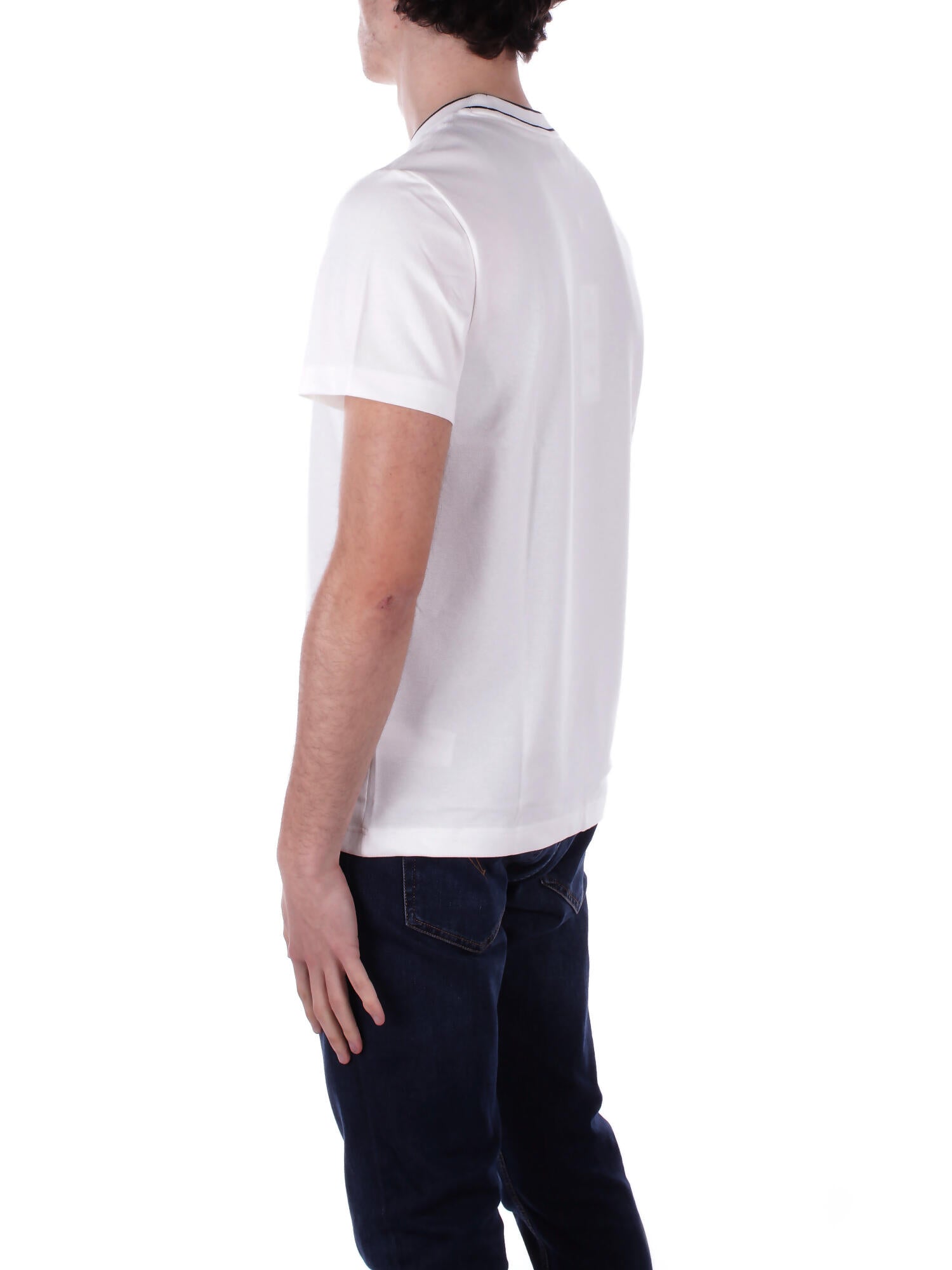 LACOSTE Uomo Maglia TH8174 70V Tee shirt Farina