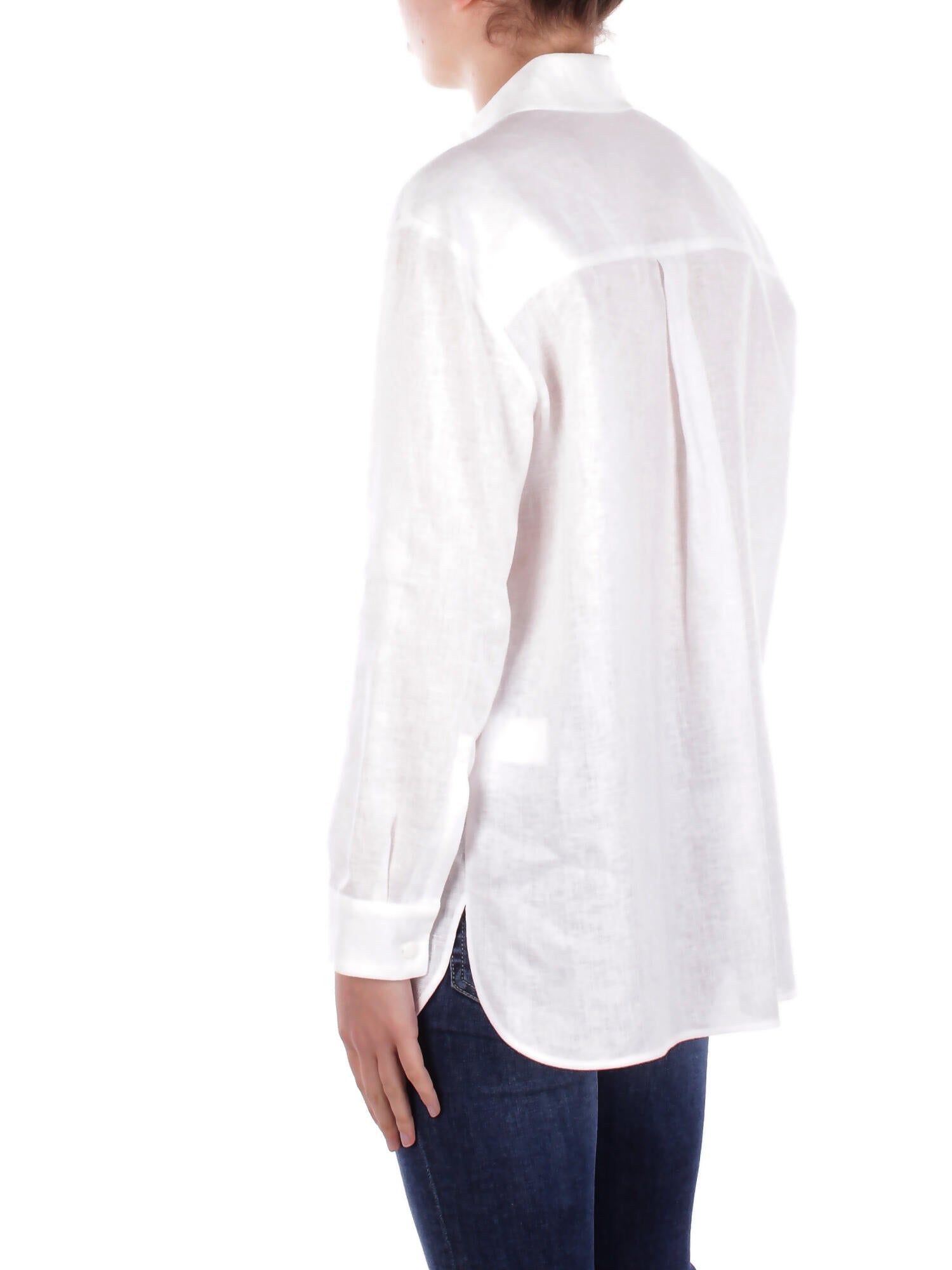 Image of MAX MARA Donna Camicia NOEL 010 Camicia puro lino lavata Bianco