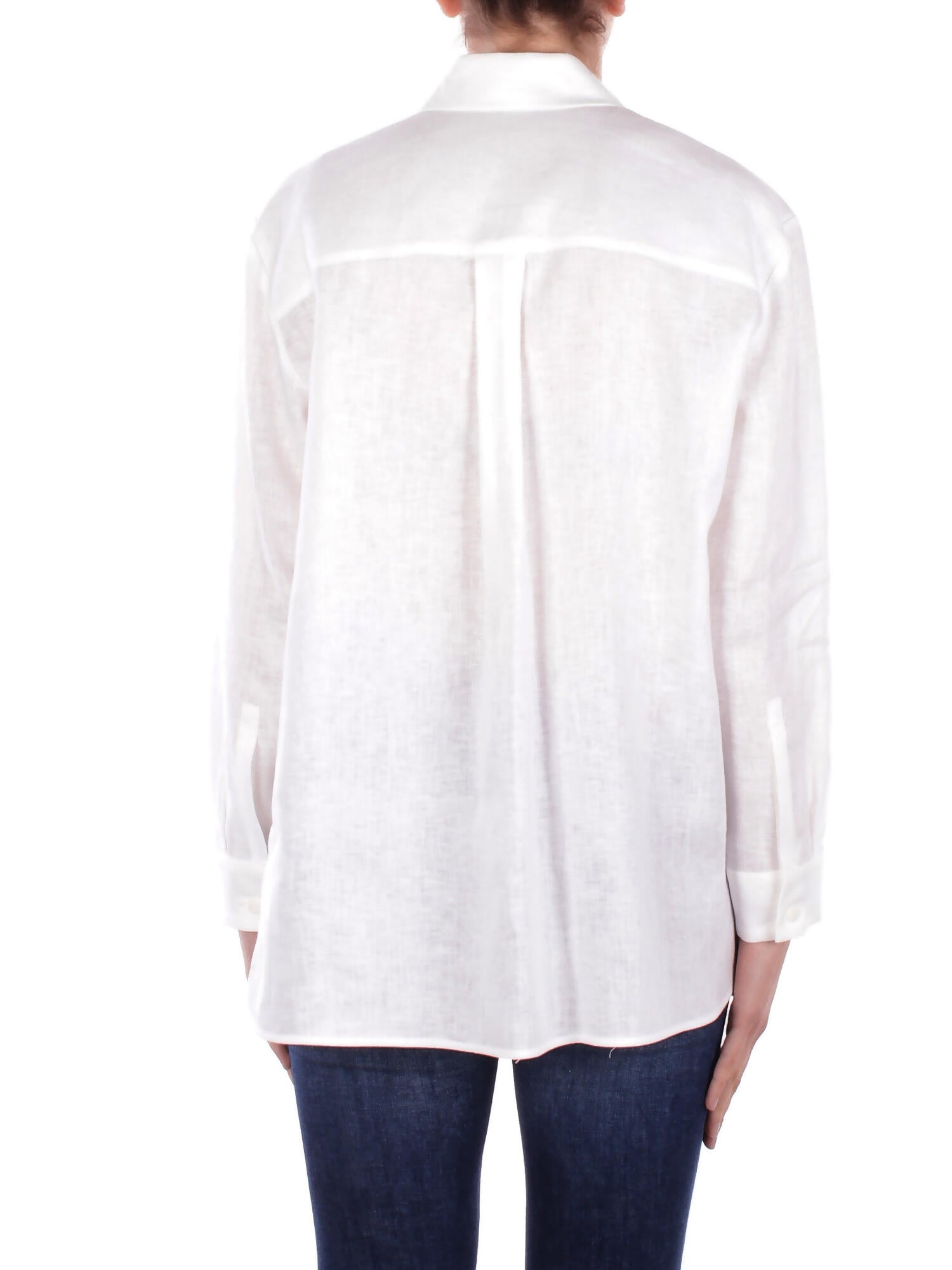 MAX MARA Donna Camicia NOEL 010 Camicia puro lino lavata Bianco