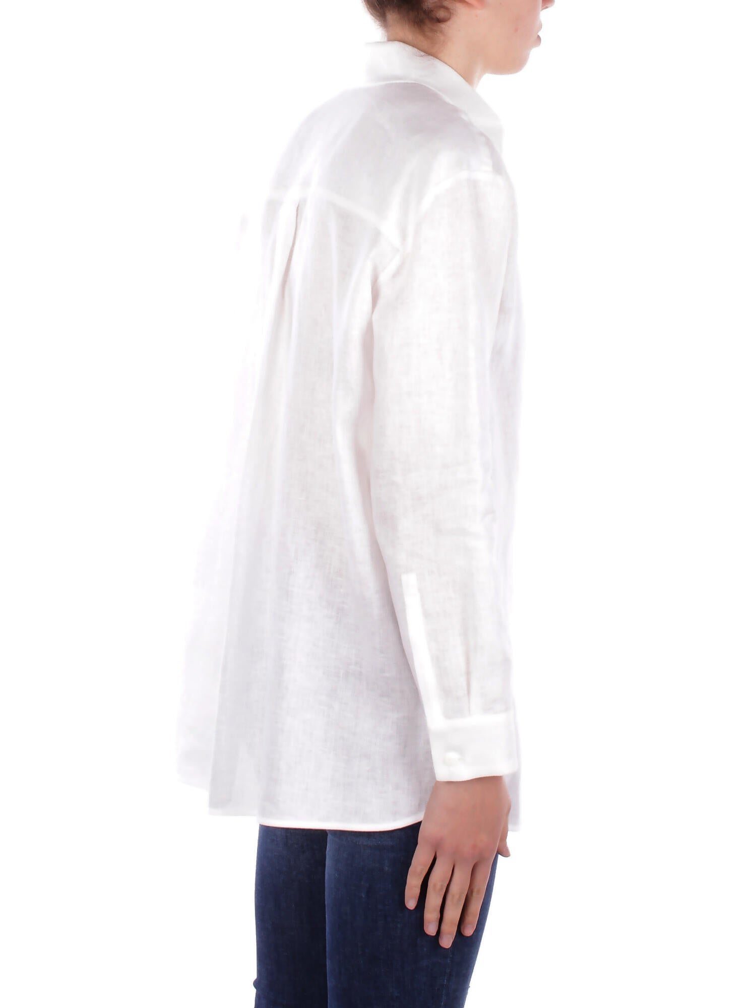 Image of MAX MARA Donna Camicia NOEL 010 Camicia puro lino lavata Bianco