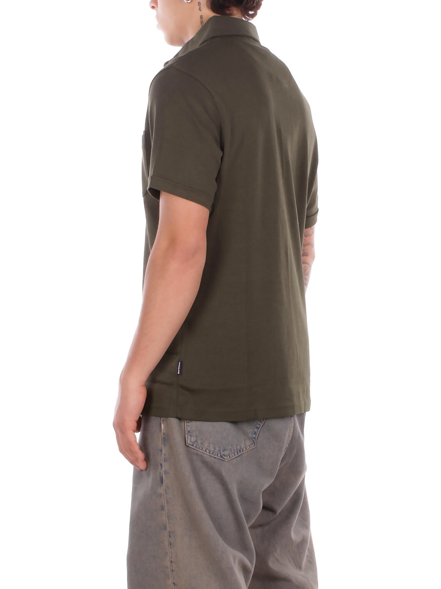 Image of BARBOUR Uomo Polo MML1496 OL71 Premium corpatch tailored polo Olive