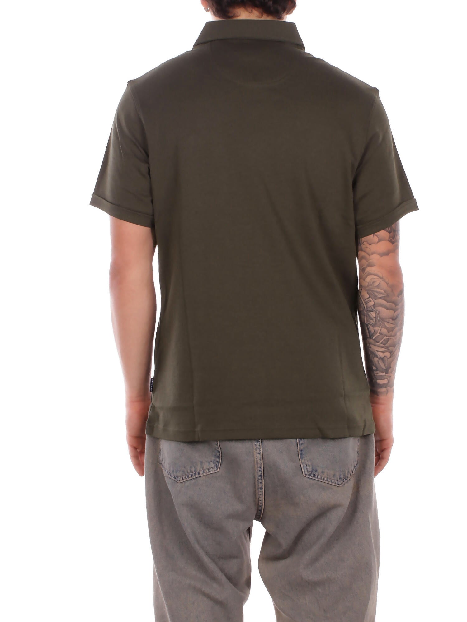 Image of BARBOUR Uomo Polo MML1496 OL71 Premium corpatch tailored polo Olive
