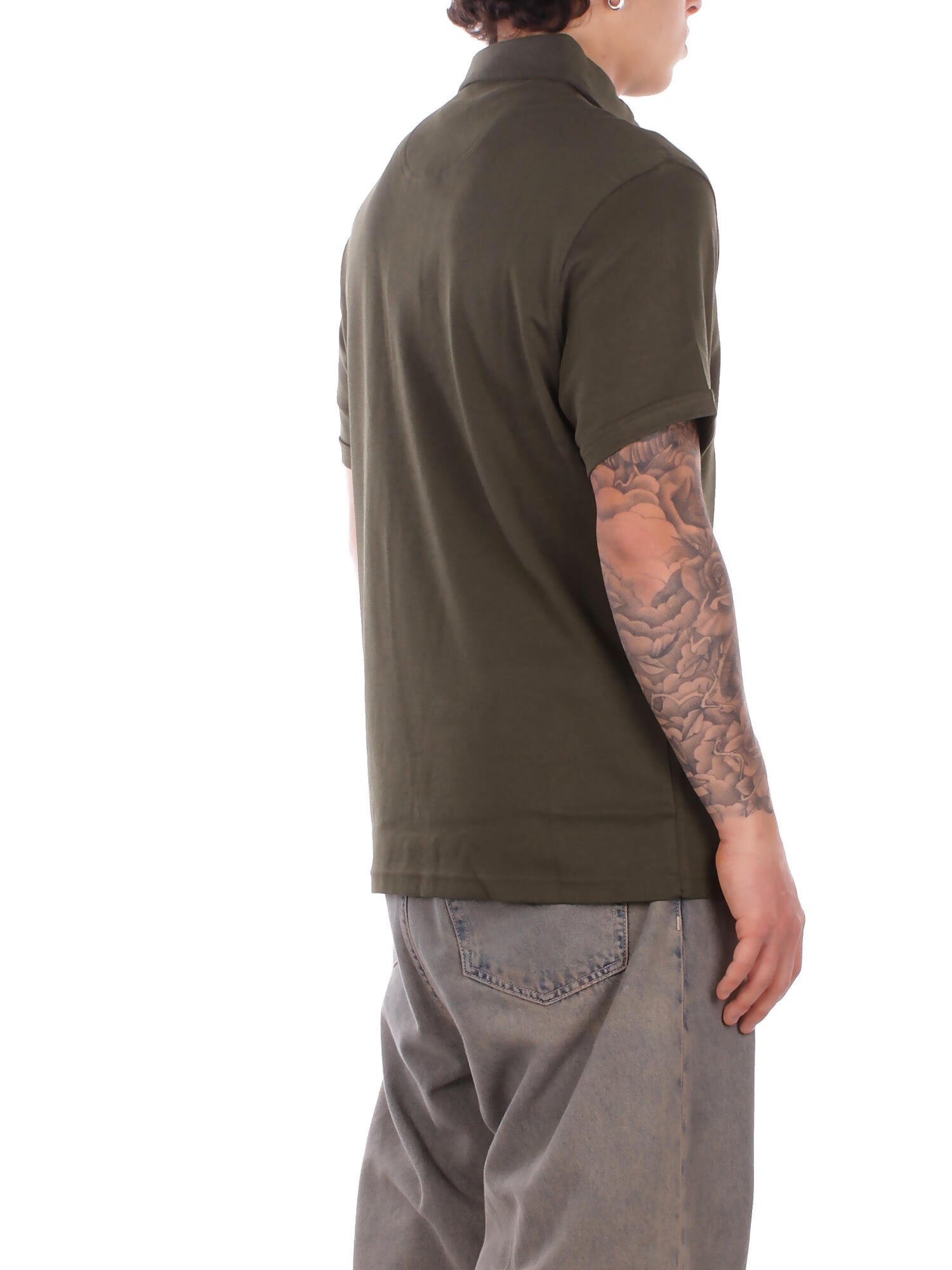 Image of BARBOUR Uomo Polo MML1496 OL71 Premium corpatch tailored polo Olive
