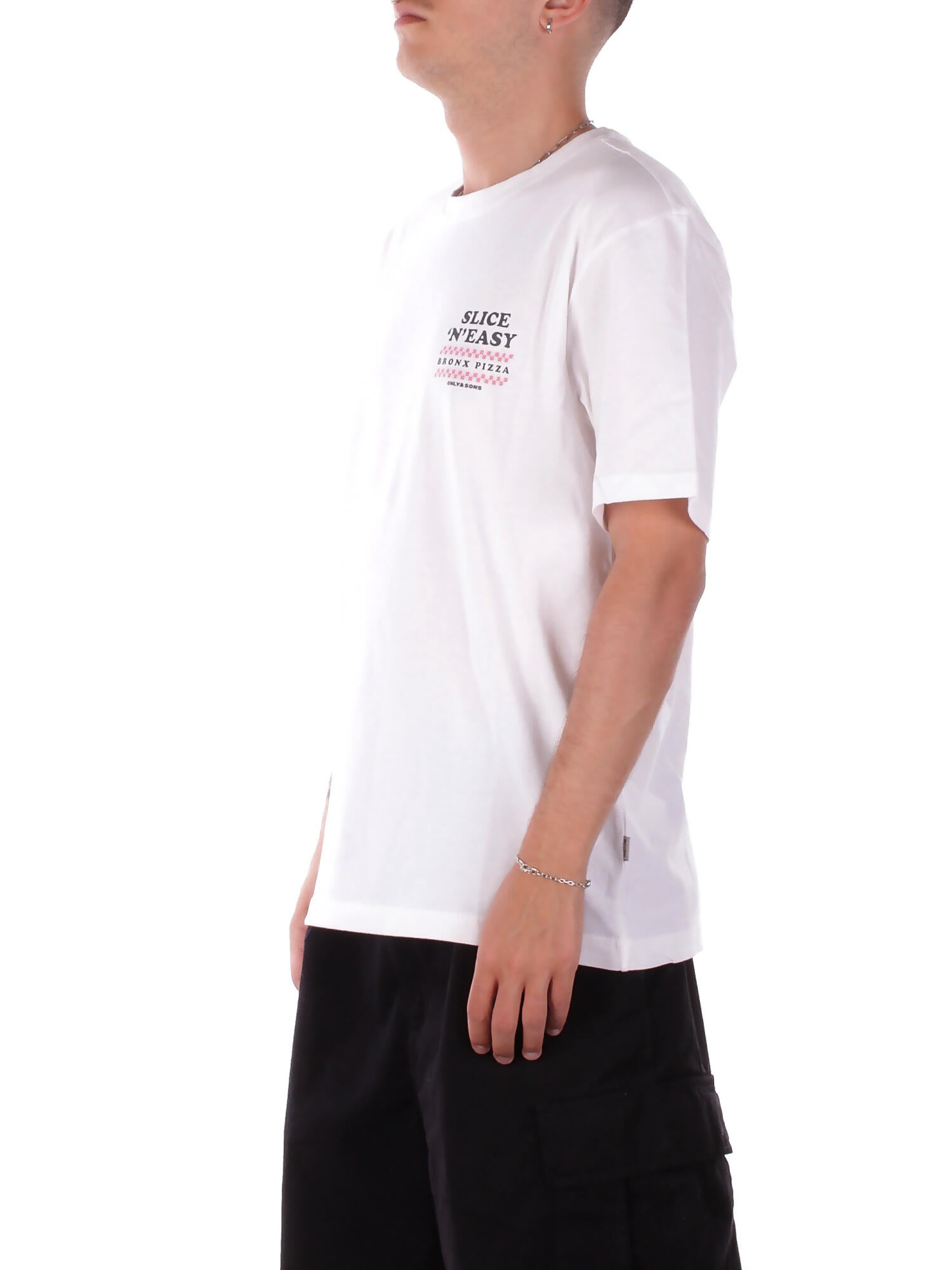 Image of ONLY & SONS Uomo T-shirt 22035827 WHITE Onstristan rlx ss tee White