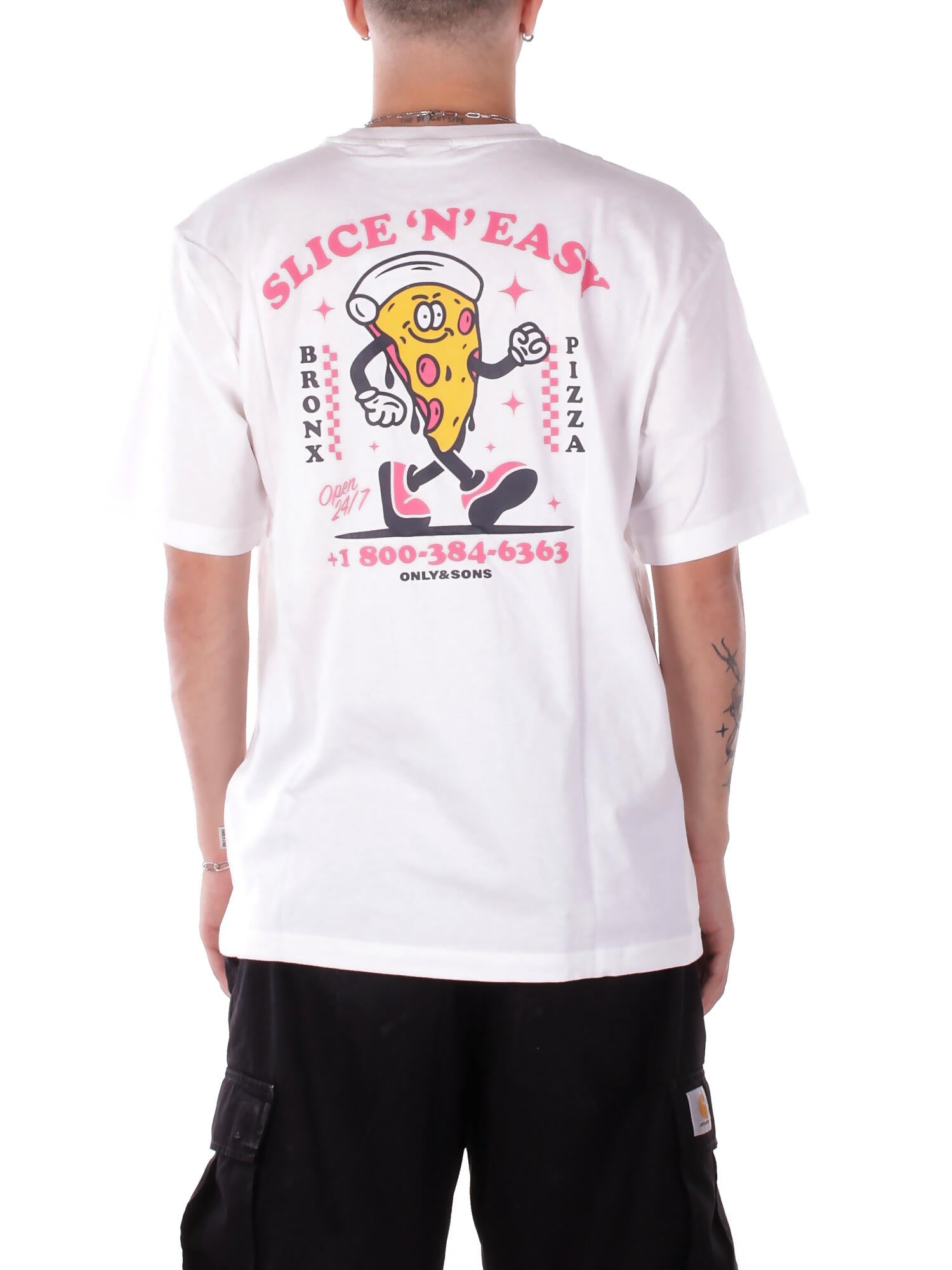 Image of ONLY & SONS Uomo T-shirt 22035827 WHITE Onstristan rlx ss tee White