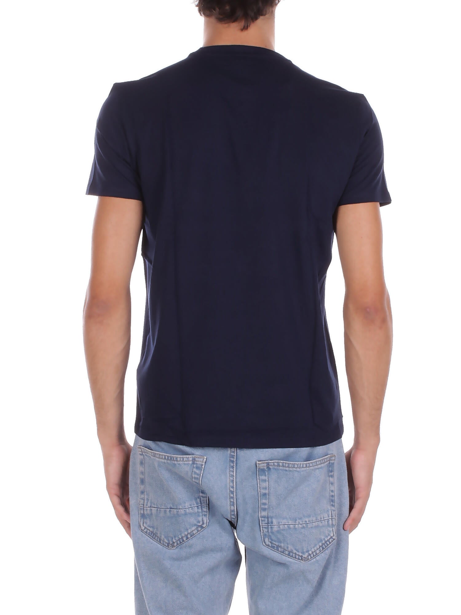 LACOSTE Uomo T-shirt TH6709 166 Tee shirt Blu